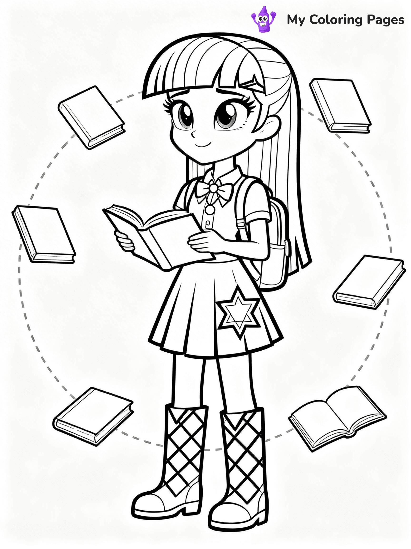 Equestria Girls Coloring Pages - 22