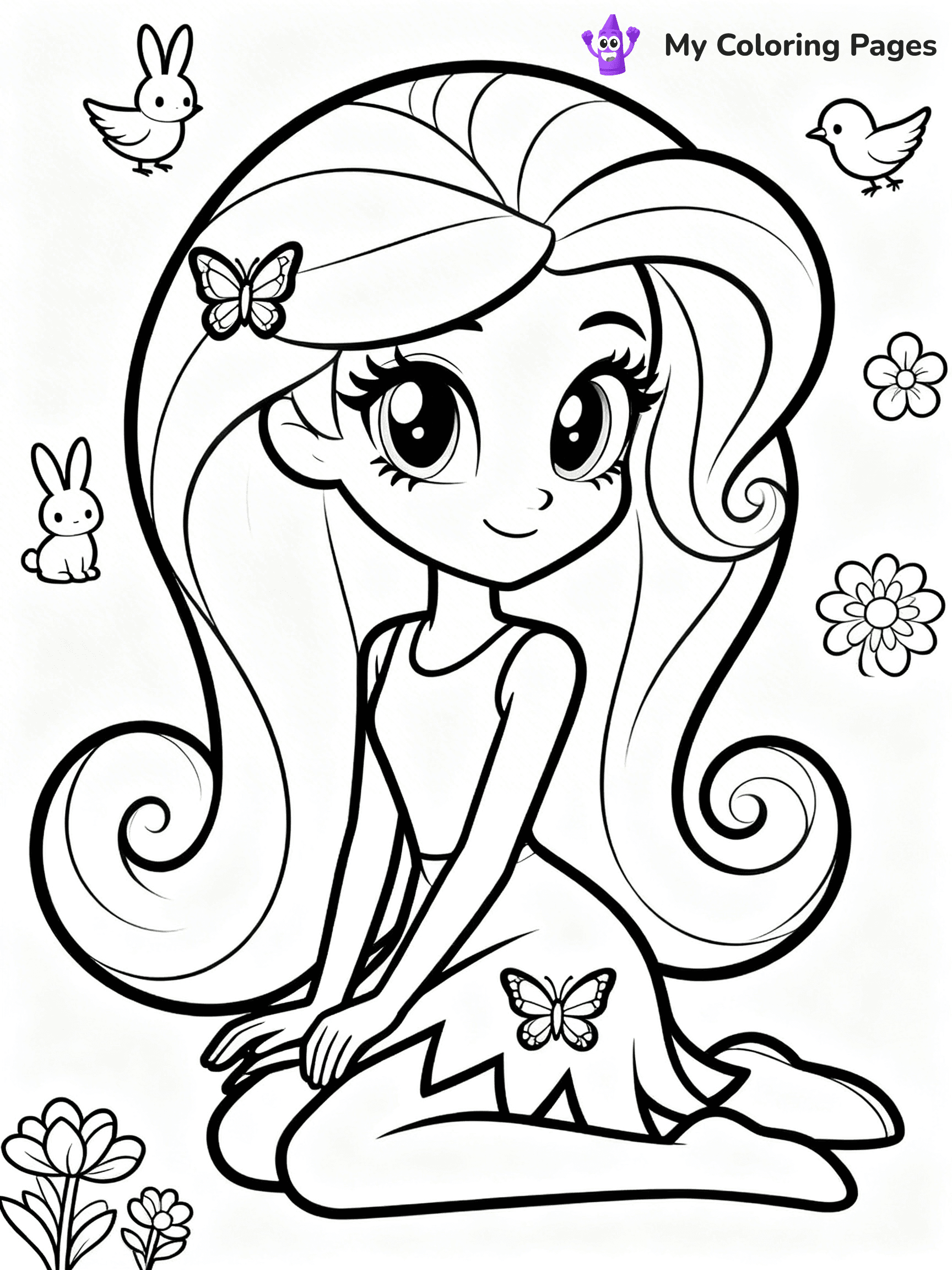 Equestria Girls Coloring Pages - 7