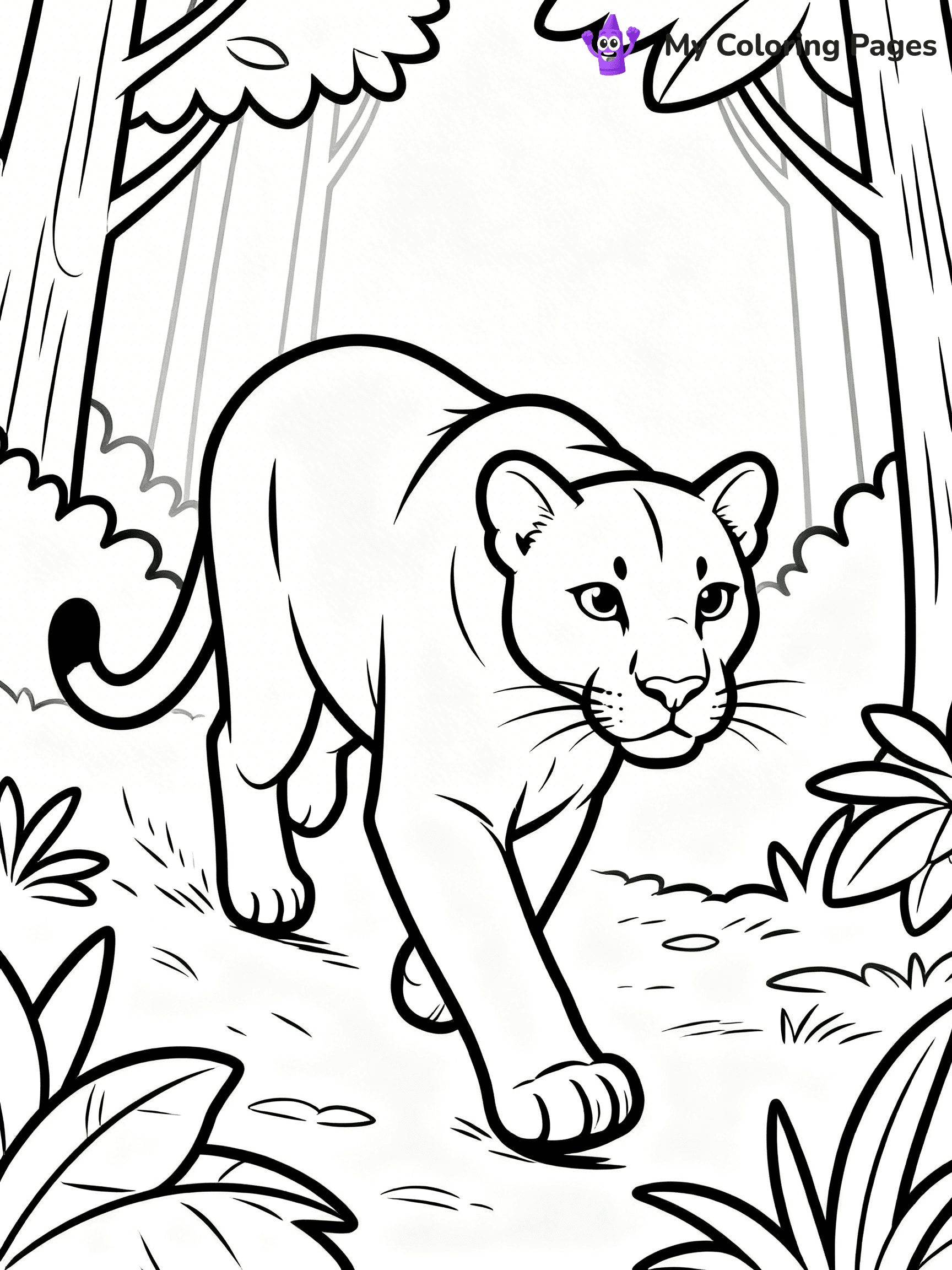 Puma Coloring Pages - 12