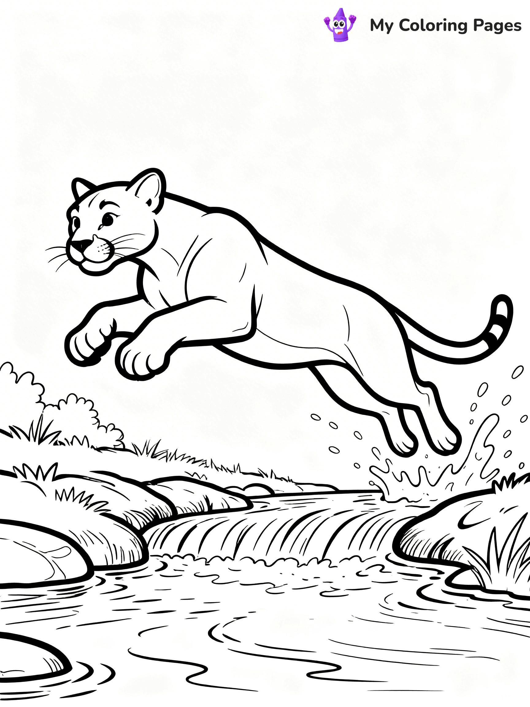 Puma Coloring Pages - 2