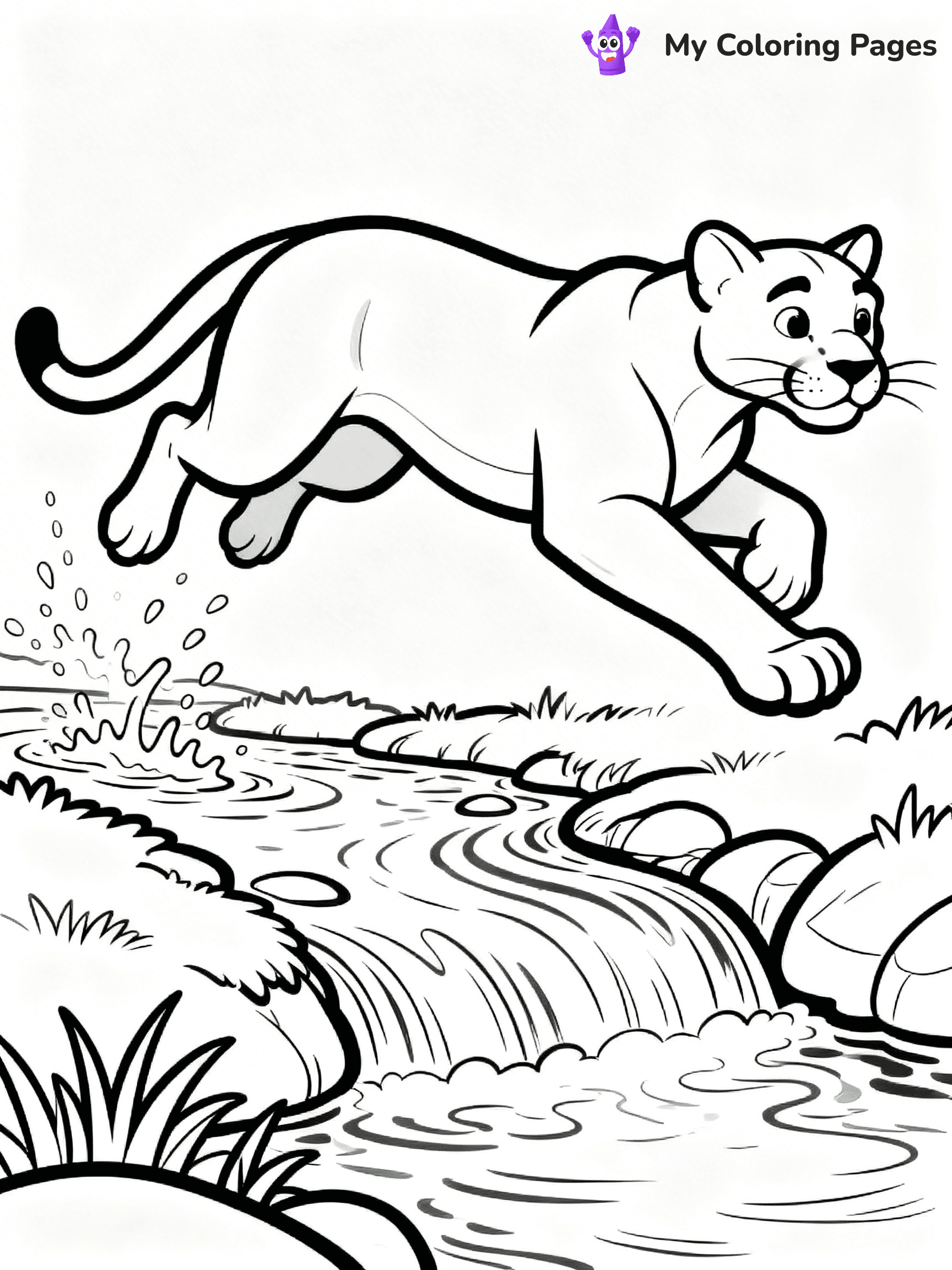 Puma Coloring Pages - 1