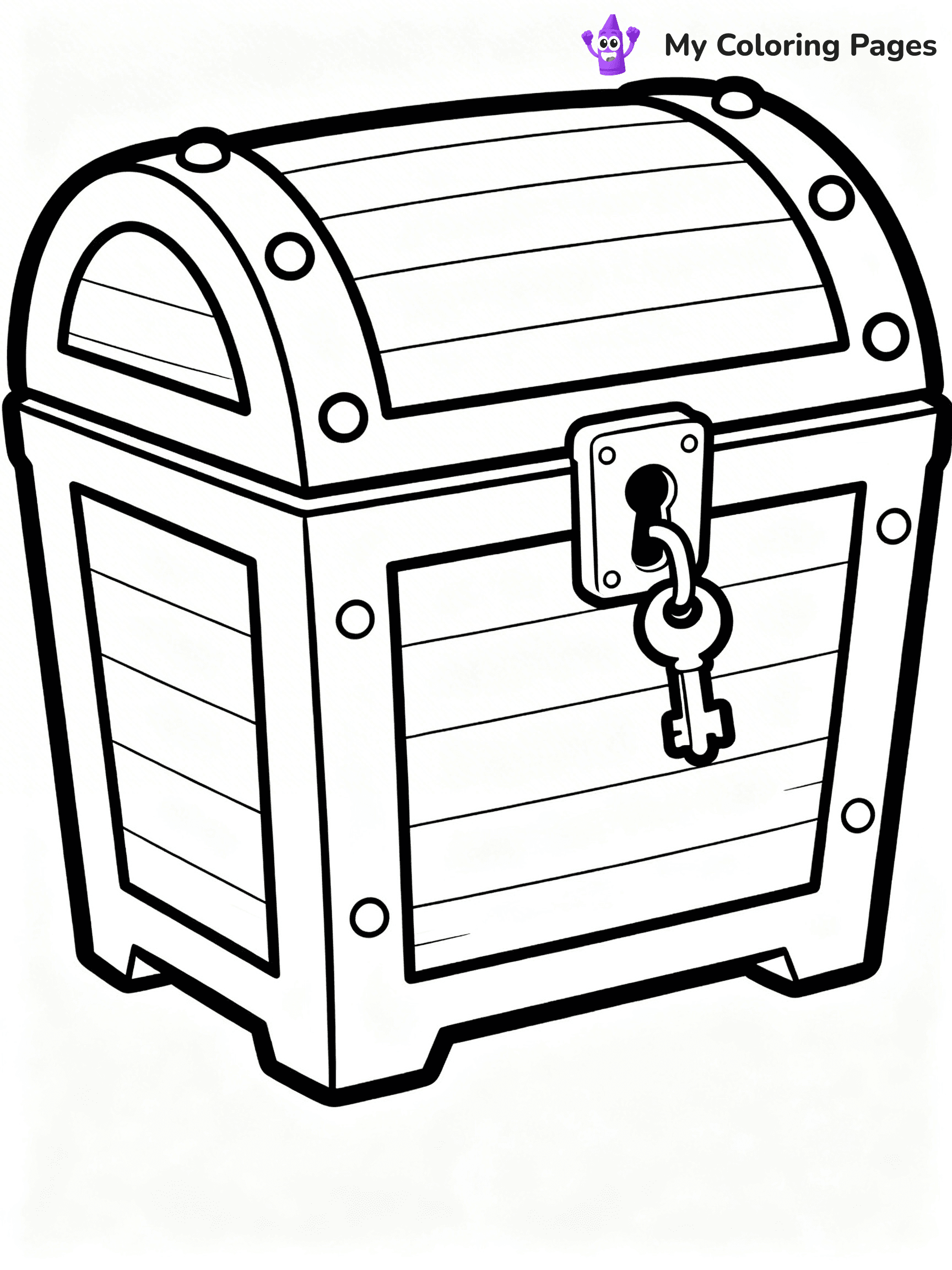 Treasure Chest Coloring Pages - 32