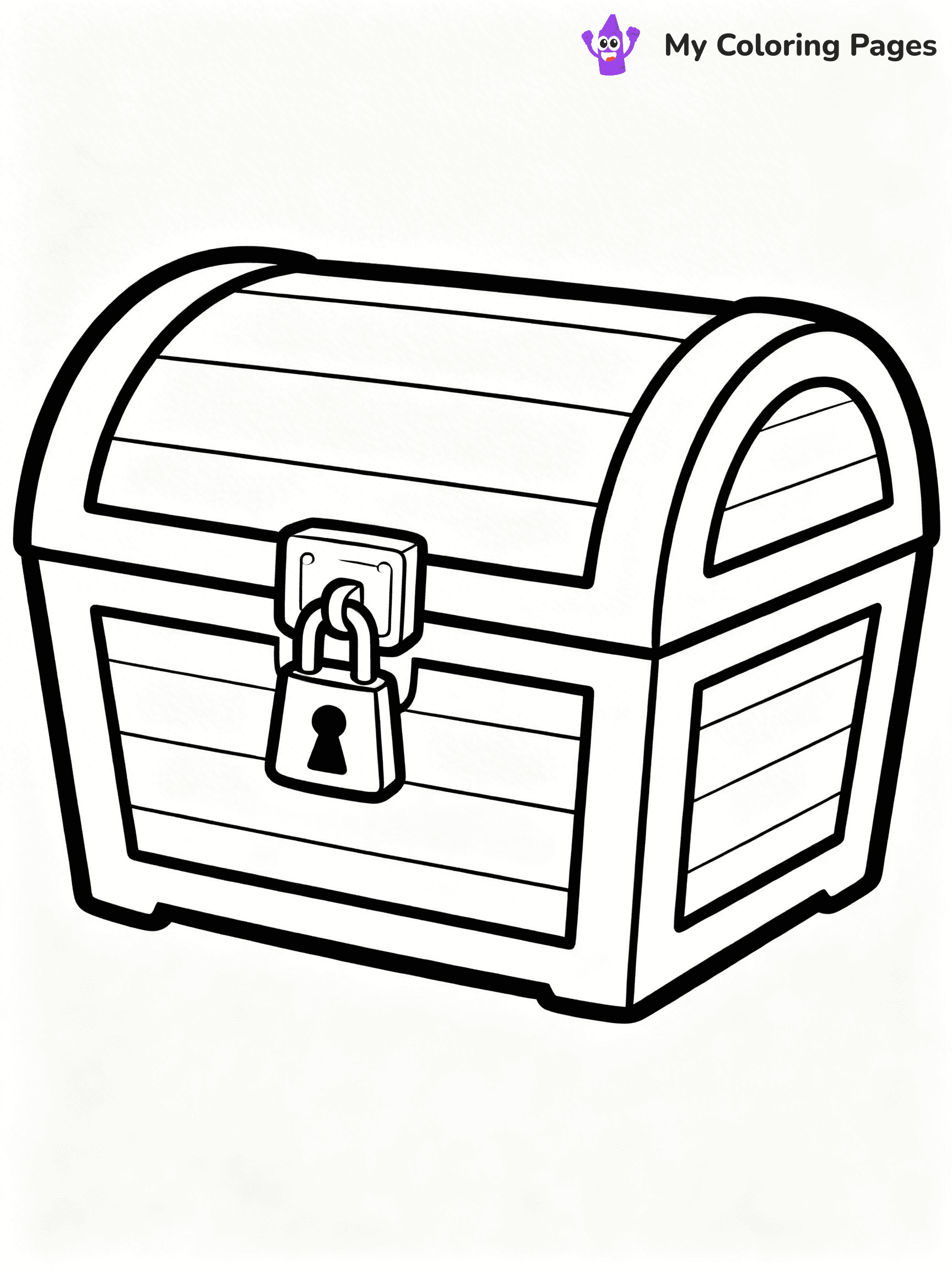 Treasure Chest Coloring Pages - 31