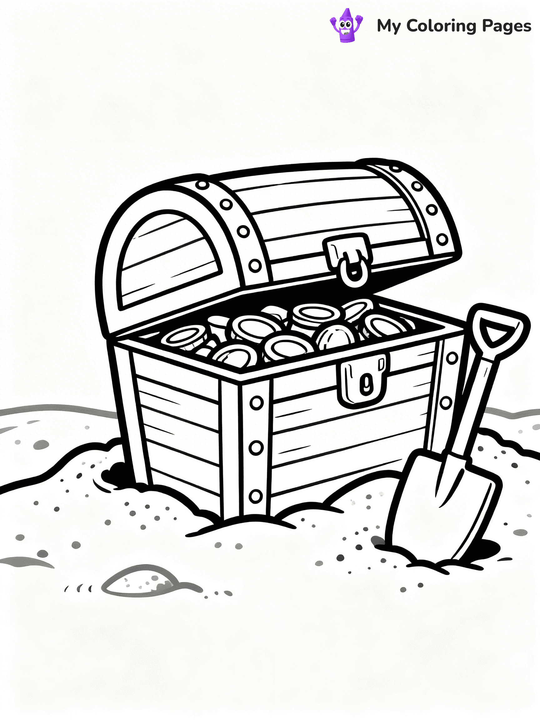Treasure Chest Coloring Pages - 26