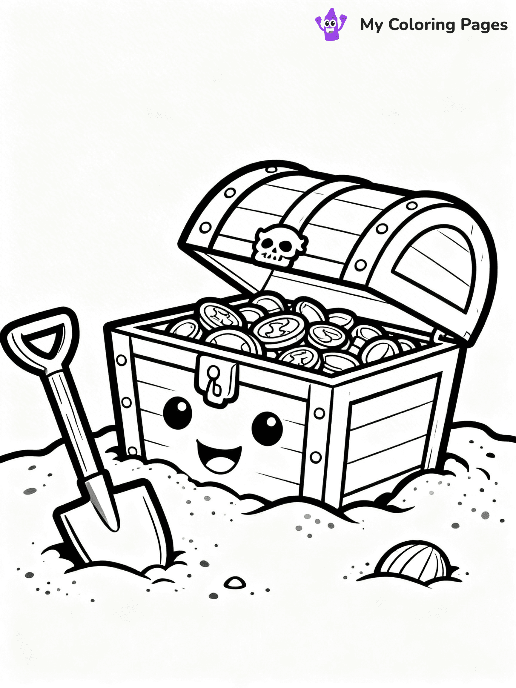 Treasure Chest Coloring Pages - 25