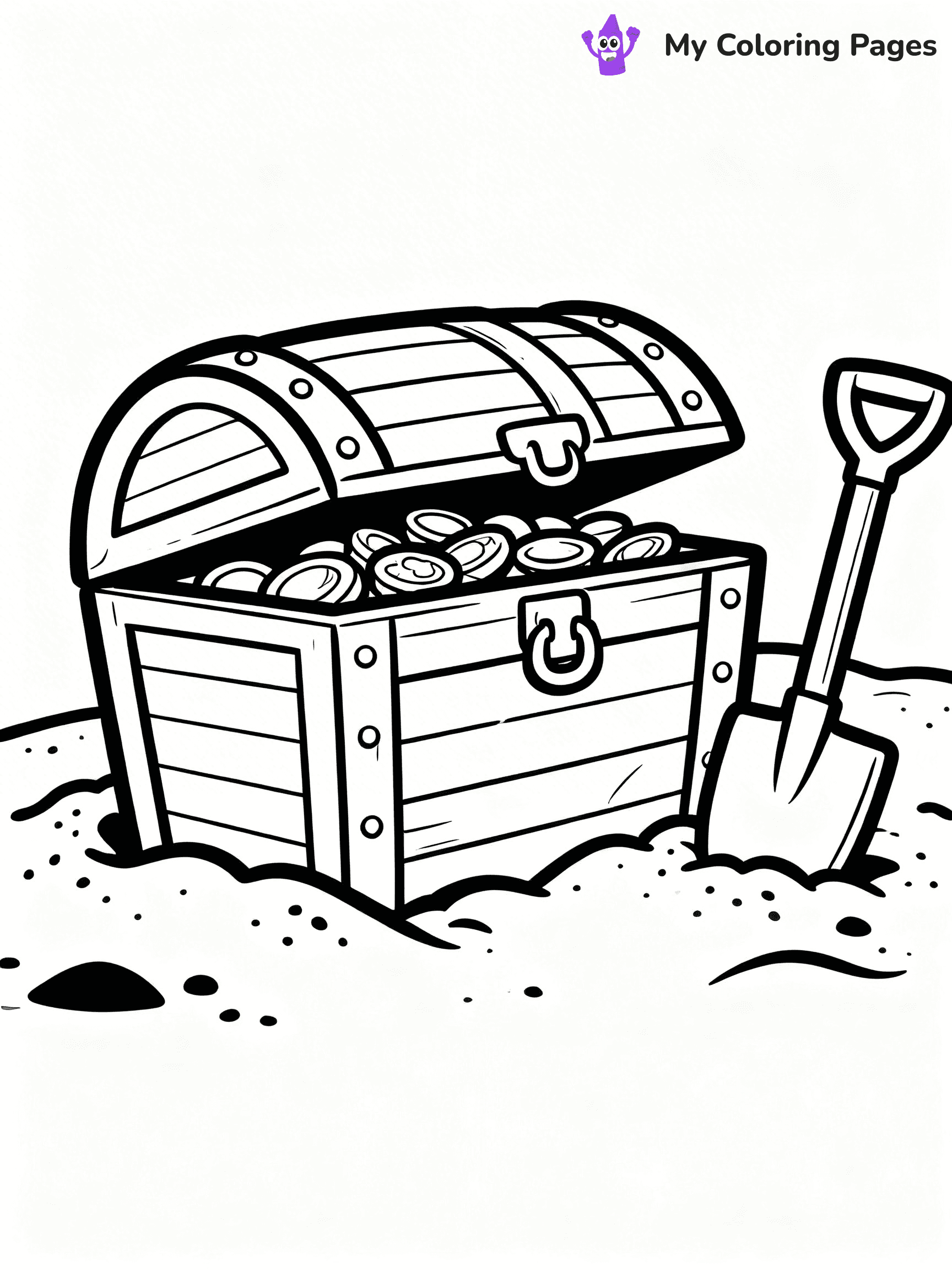 Treasure Chest Coloring Pages - 23
