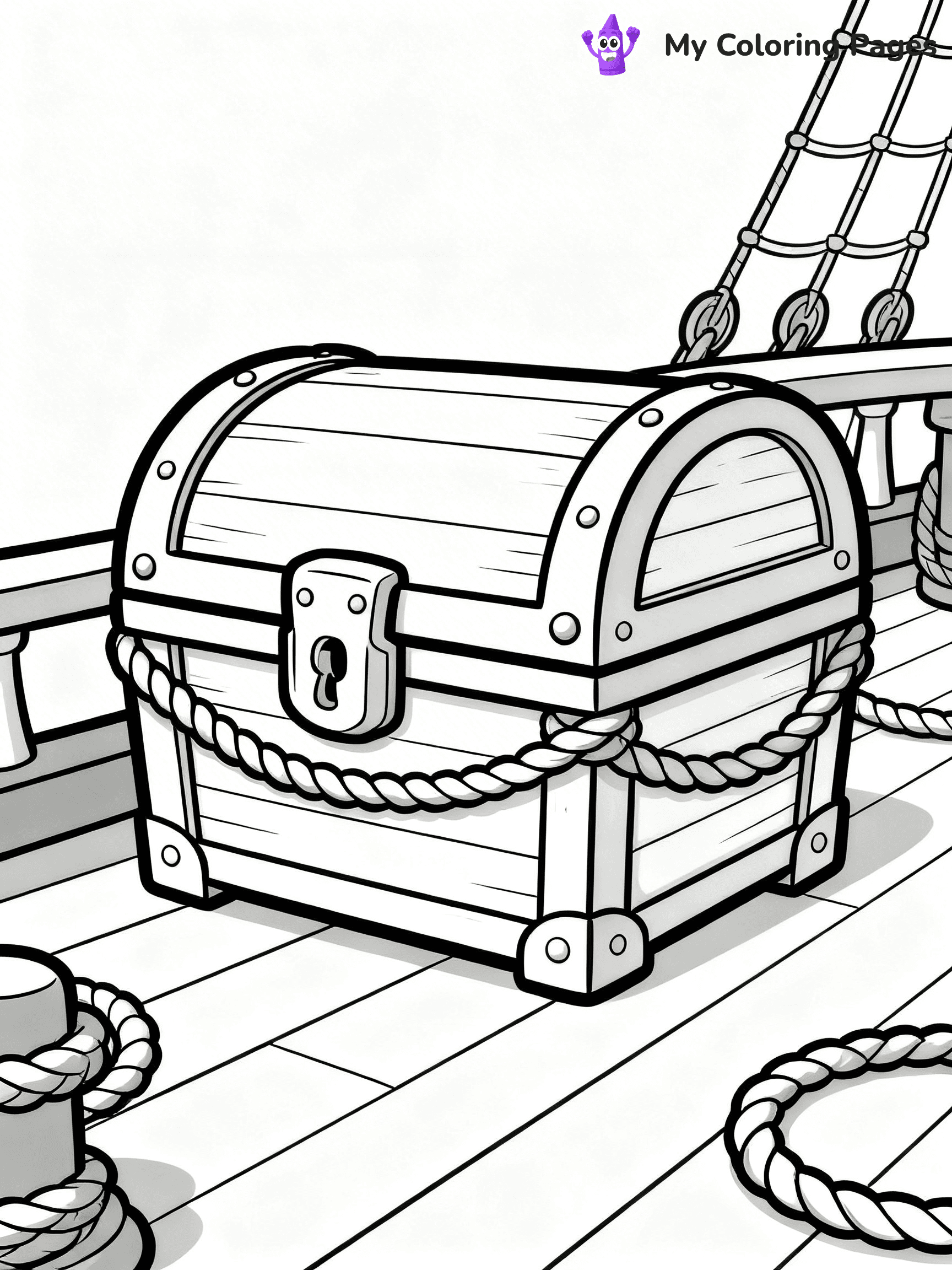 Treasure Chest Coloring Pages - 10