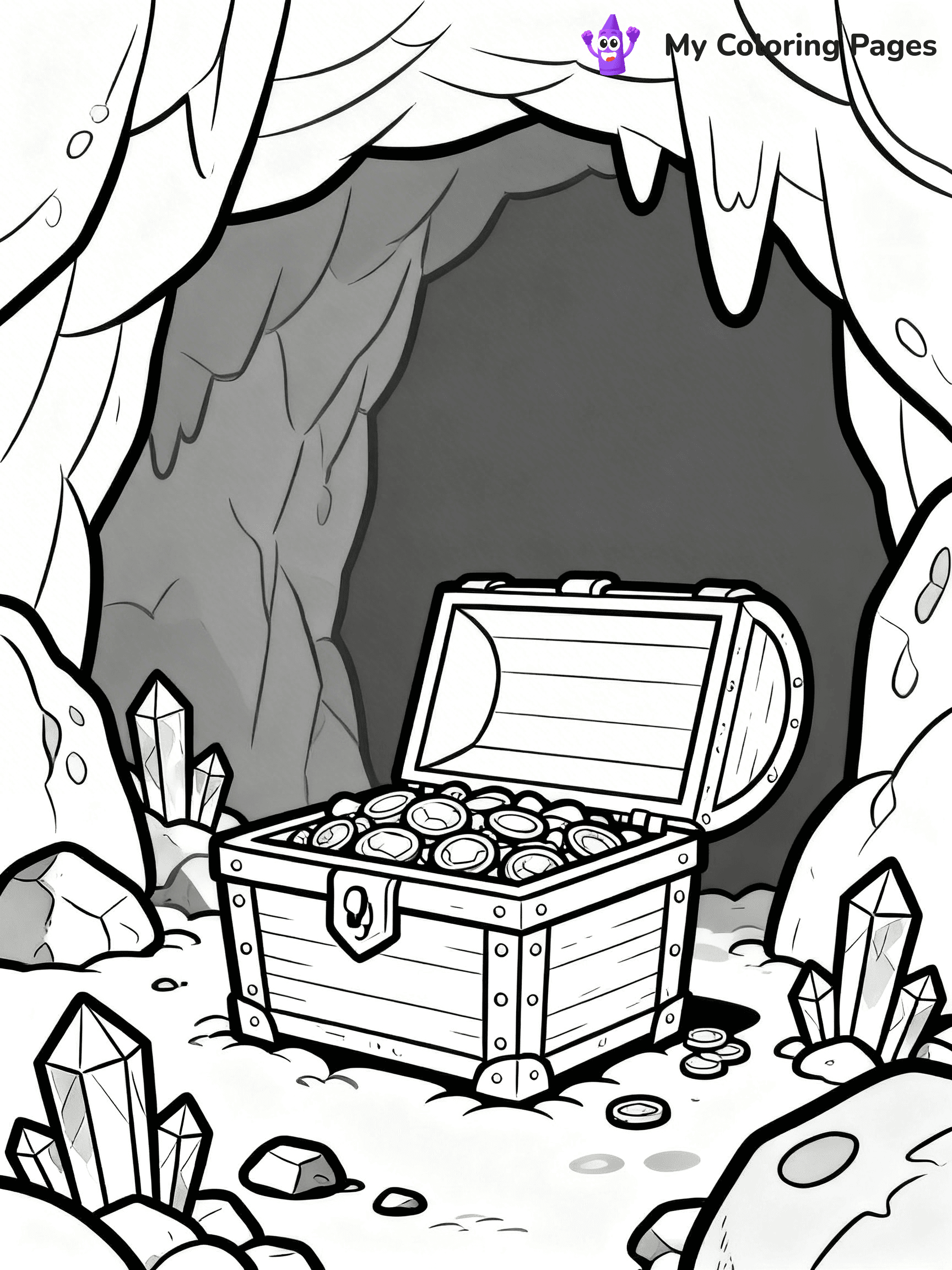 Treasure Chest Coloring Pages - 7