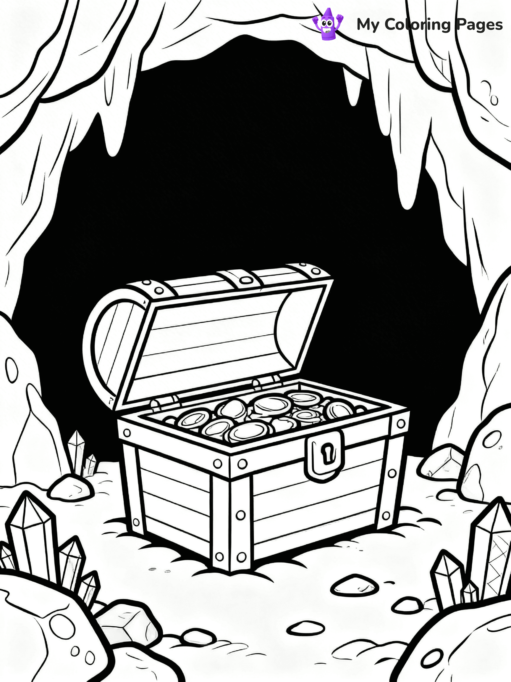 Treasure Chest Coloring Pages - 5