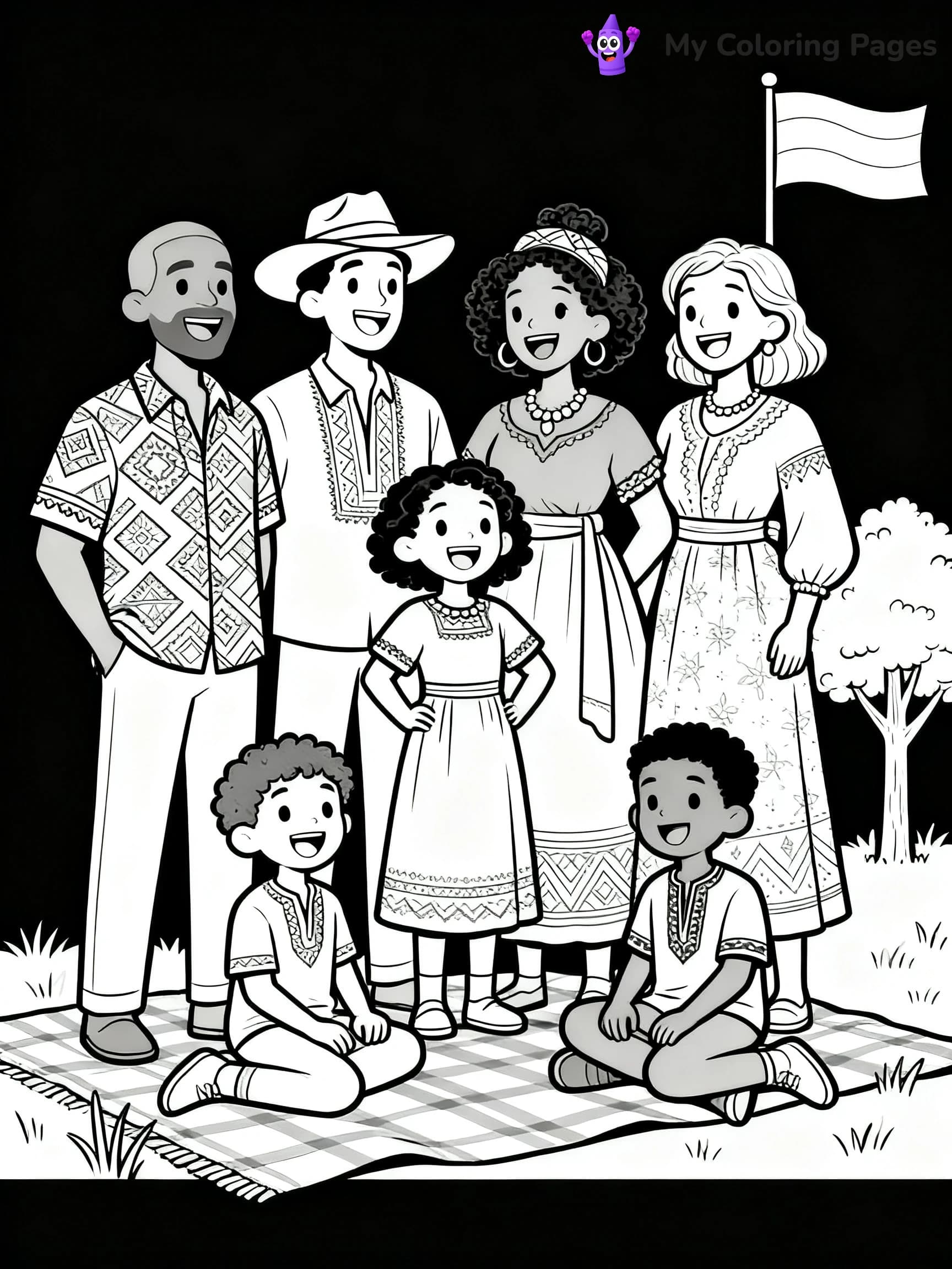 Juneteenth Coloring Pages - 1