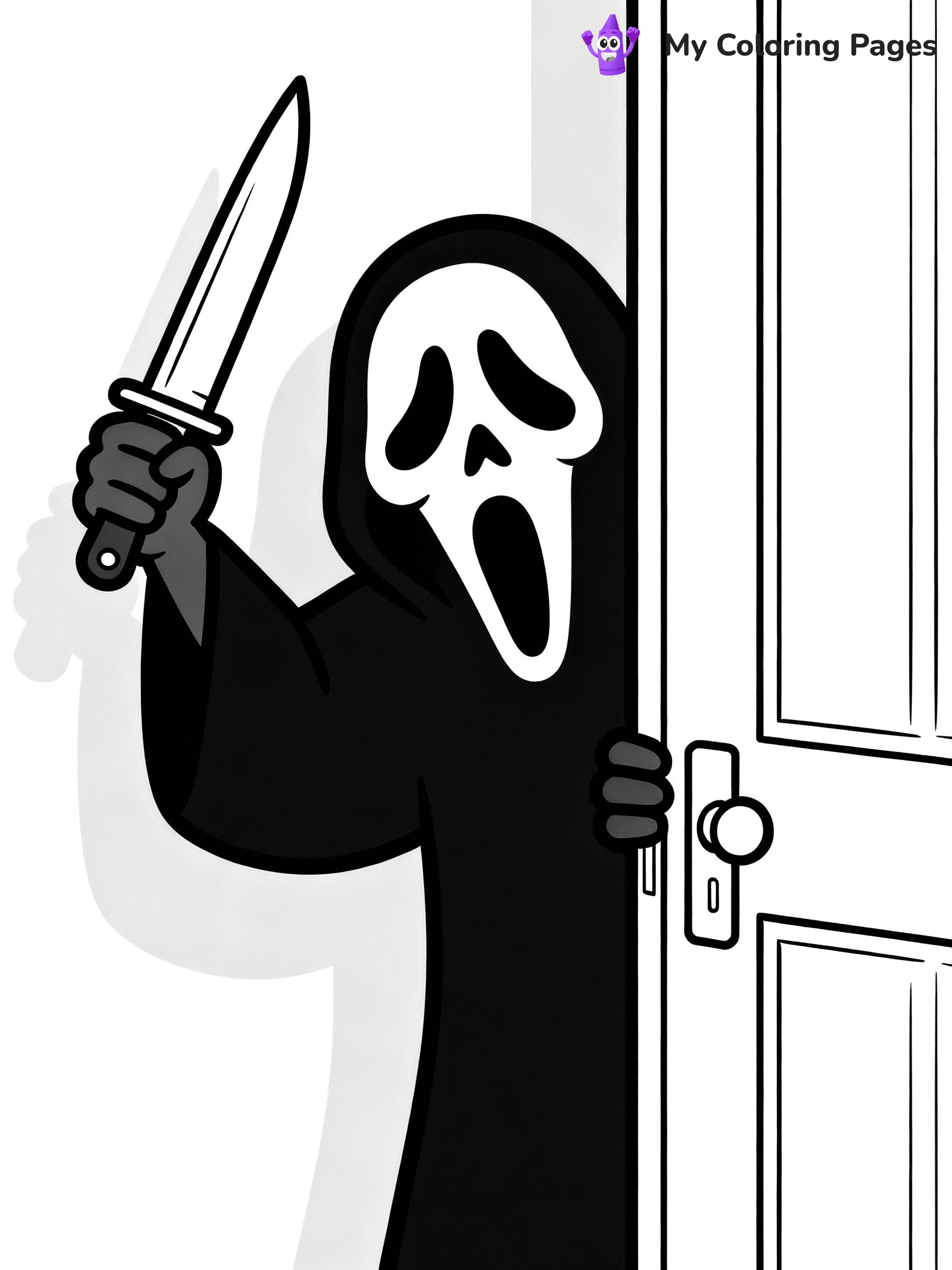 Scream Coloring Pages - 25