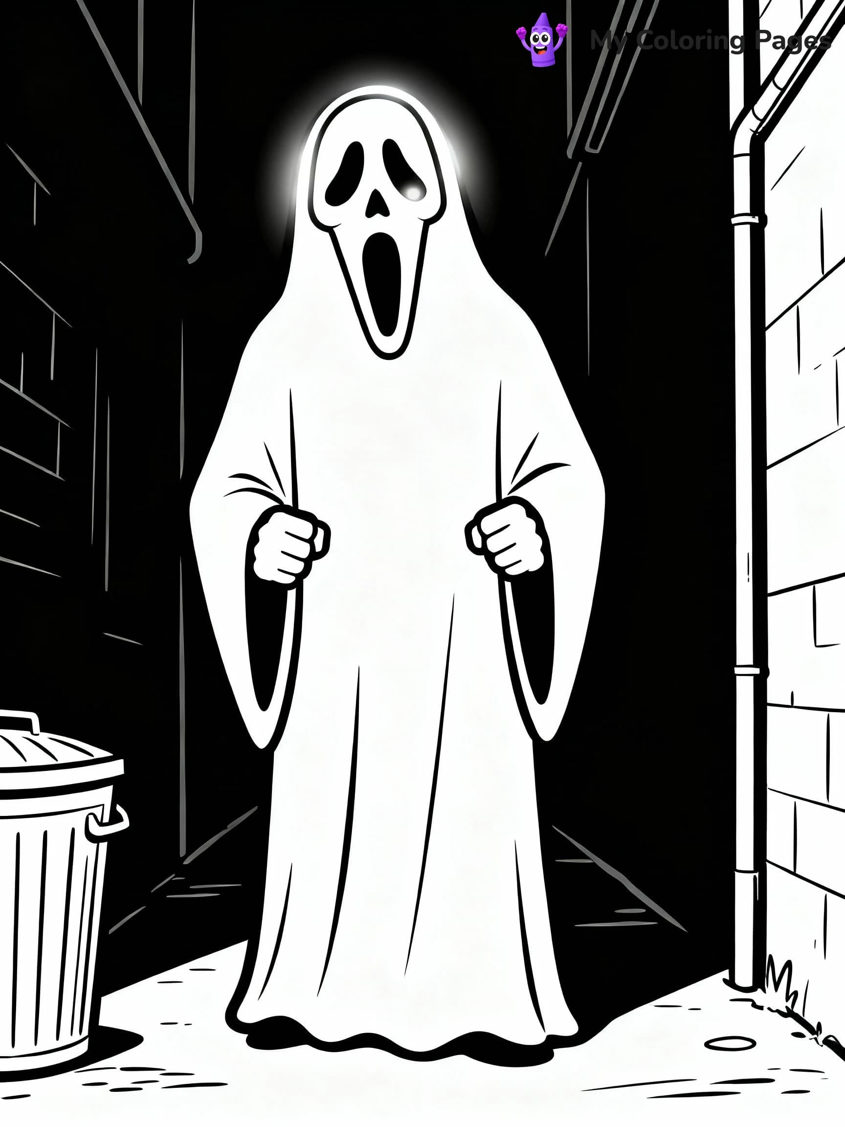 Scream Coloring Pages - 13