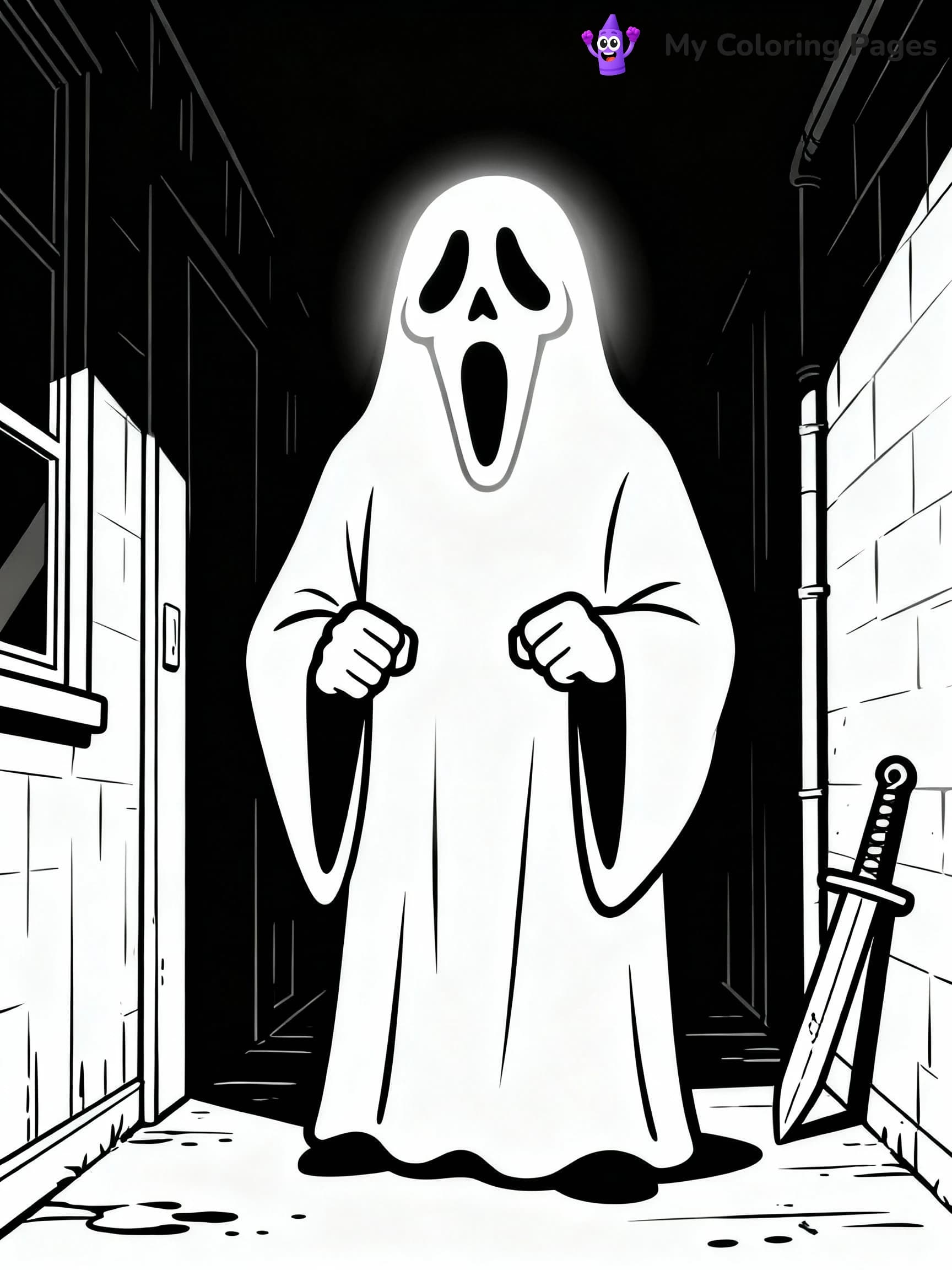 Scream Coloring Pages - 11
