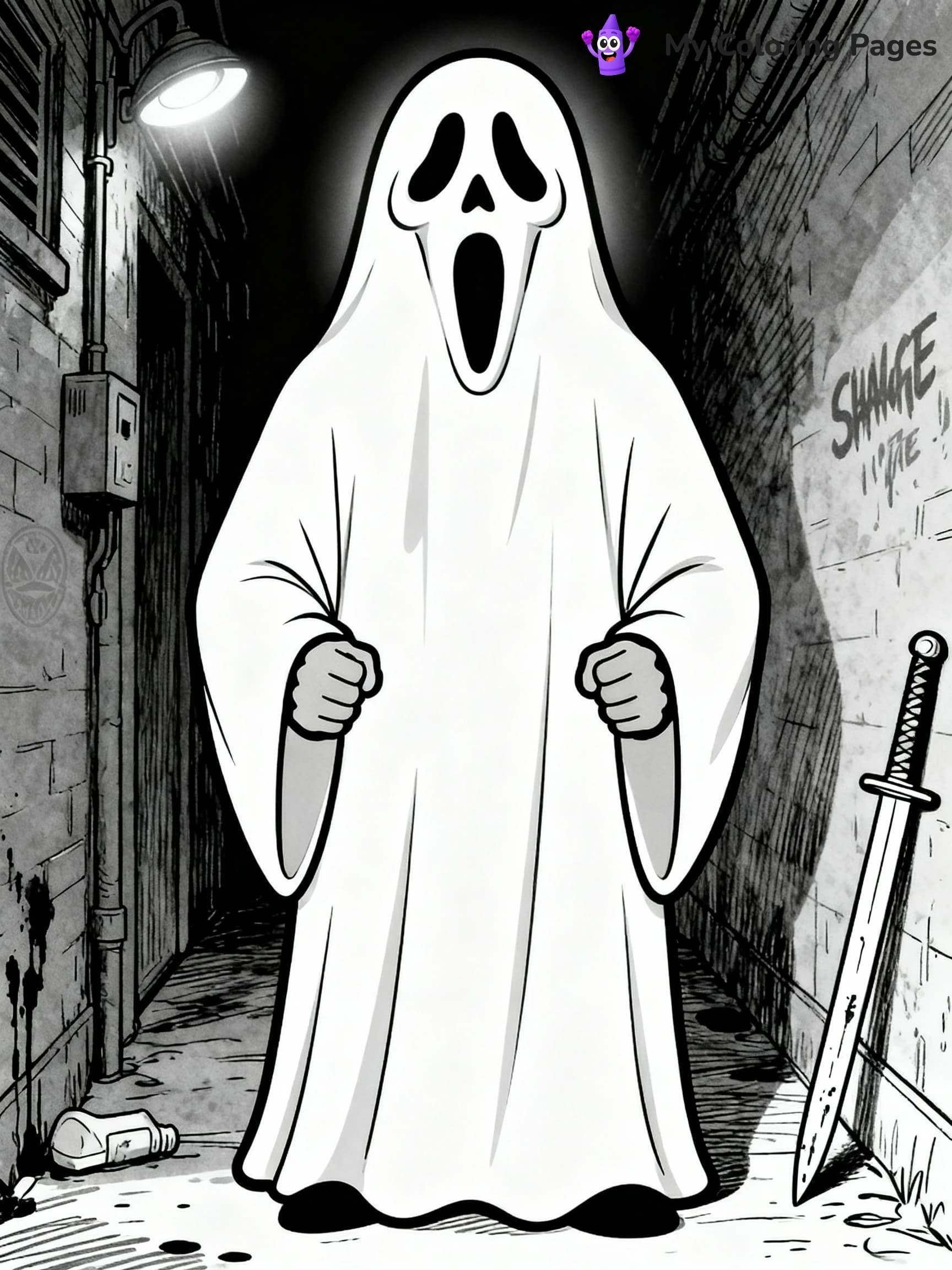 Scream Coloring Pages - 10