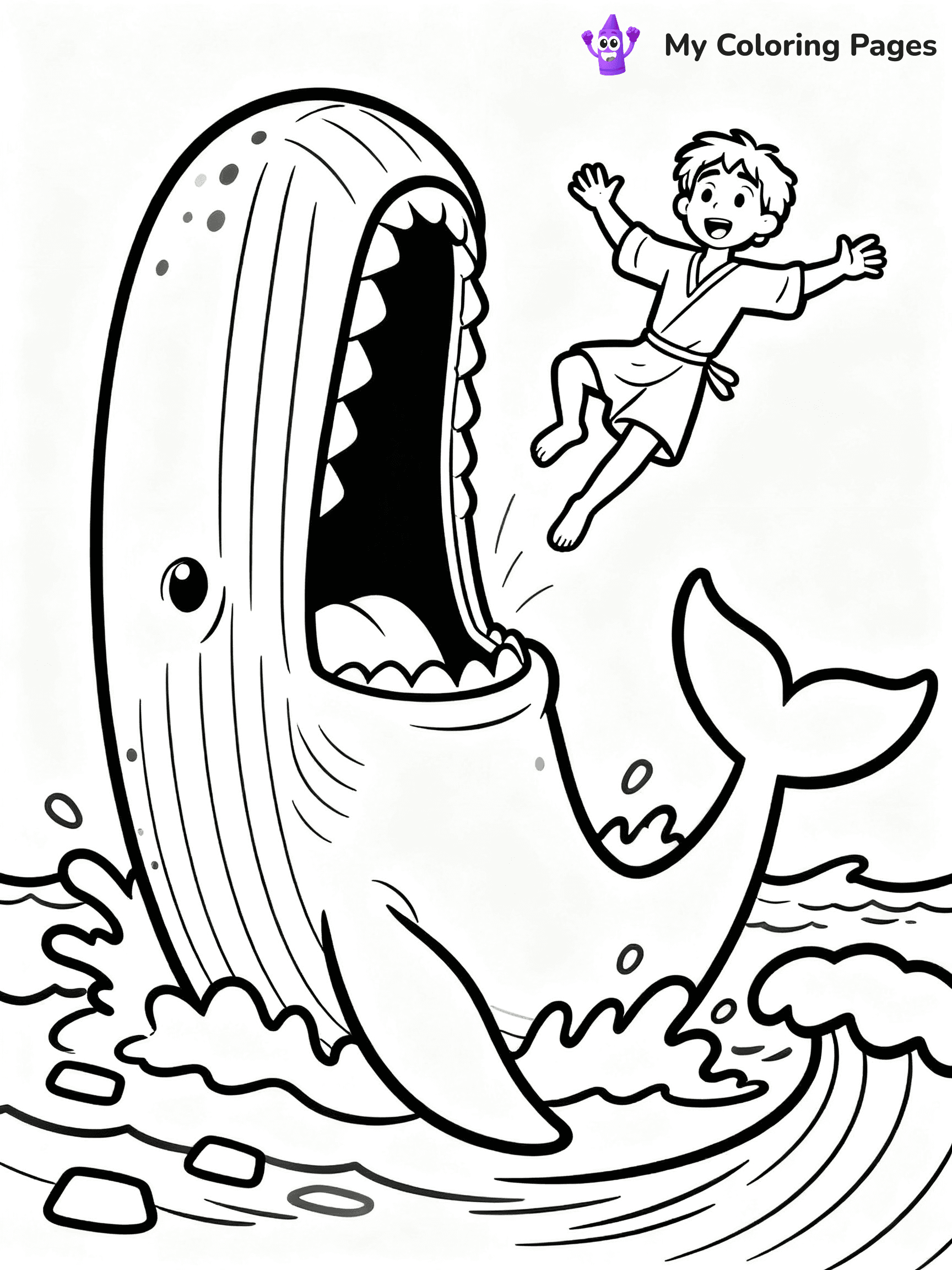 Jonah And The Whale Coloring Pages - 33