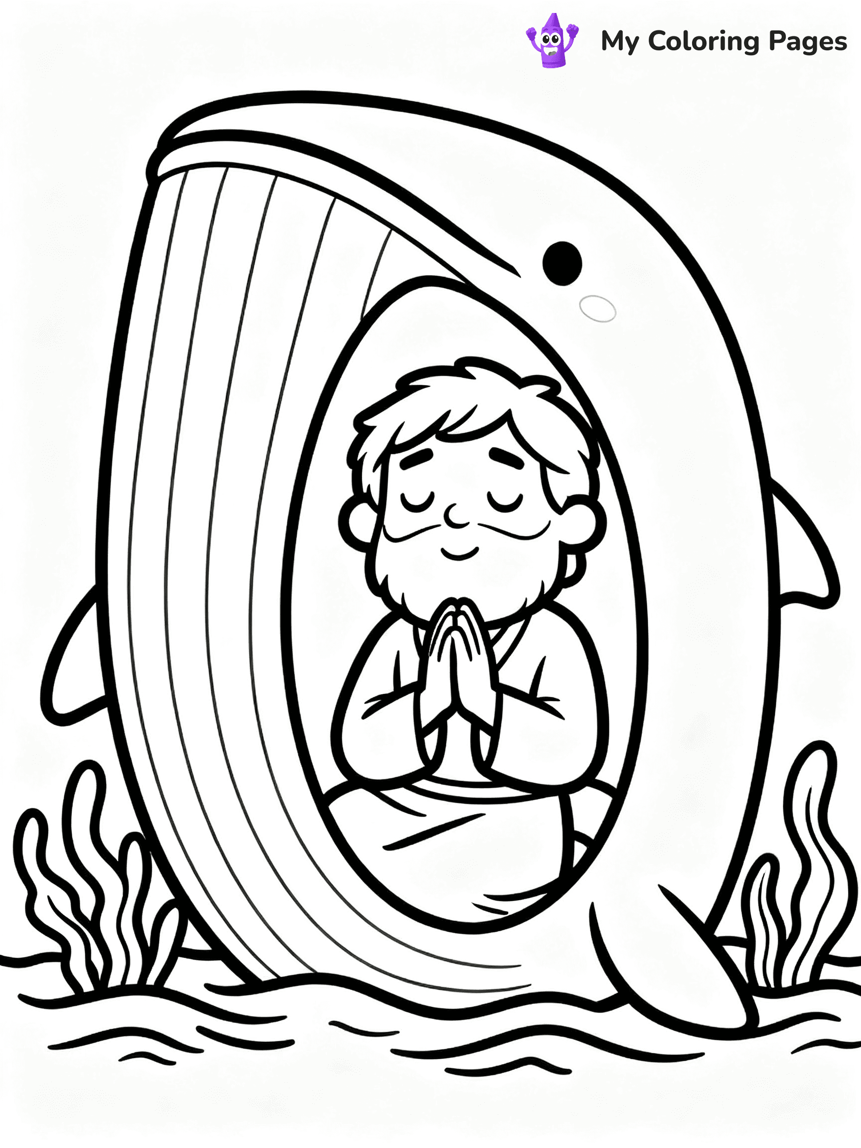 Jonah And The Whale Coloring Pages - 31