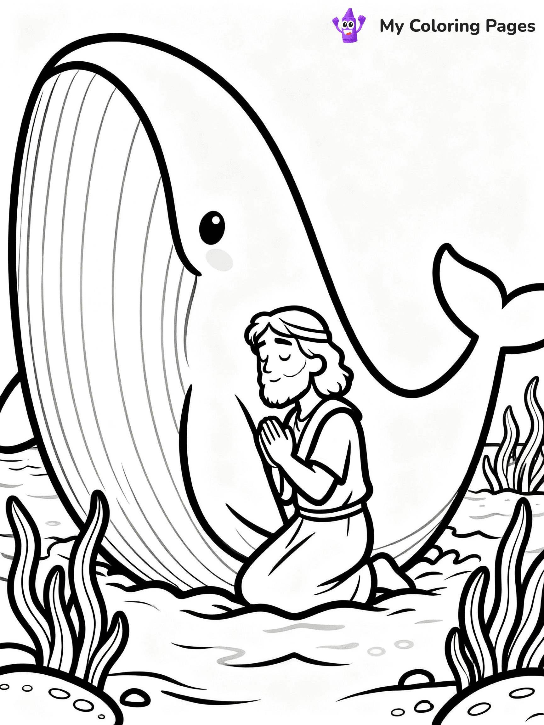Jonah And The Whale Coloring Pages - 30