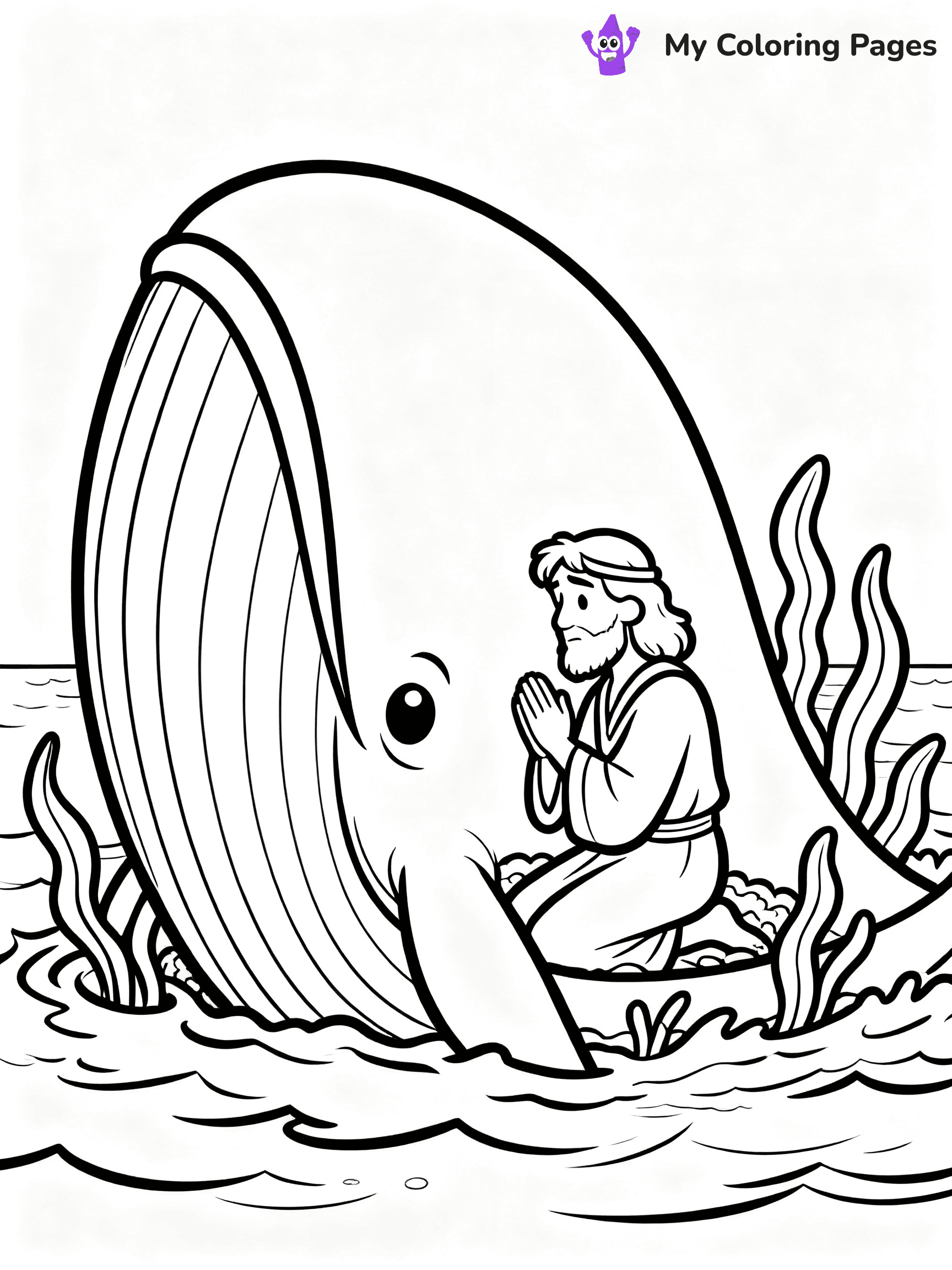 Jonah And The Whale Coloring Pages - 29