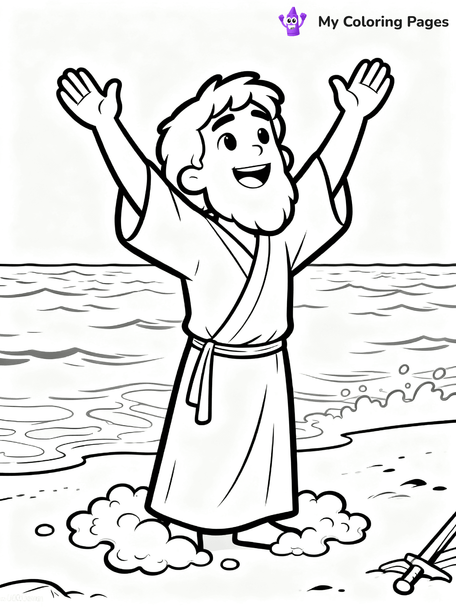 Jonah And The Whale Coloring Pages - 24