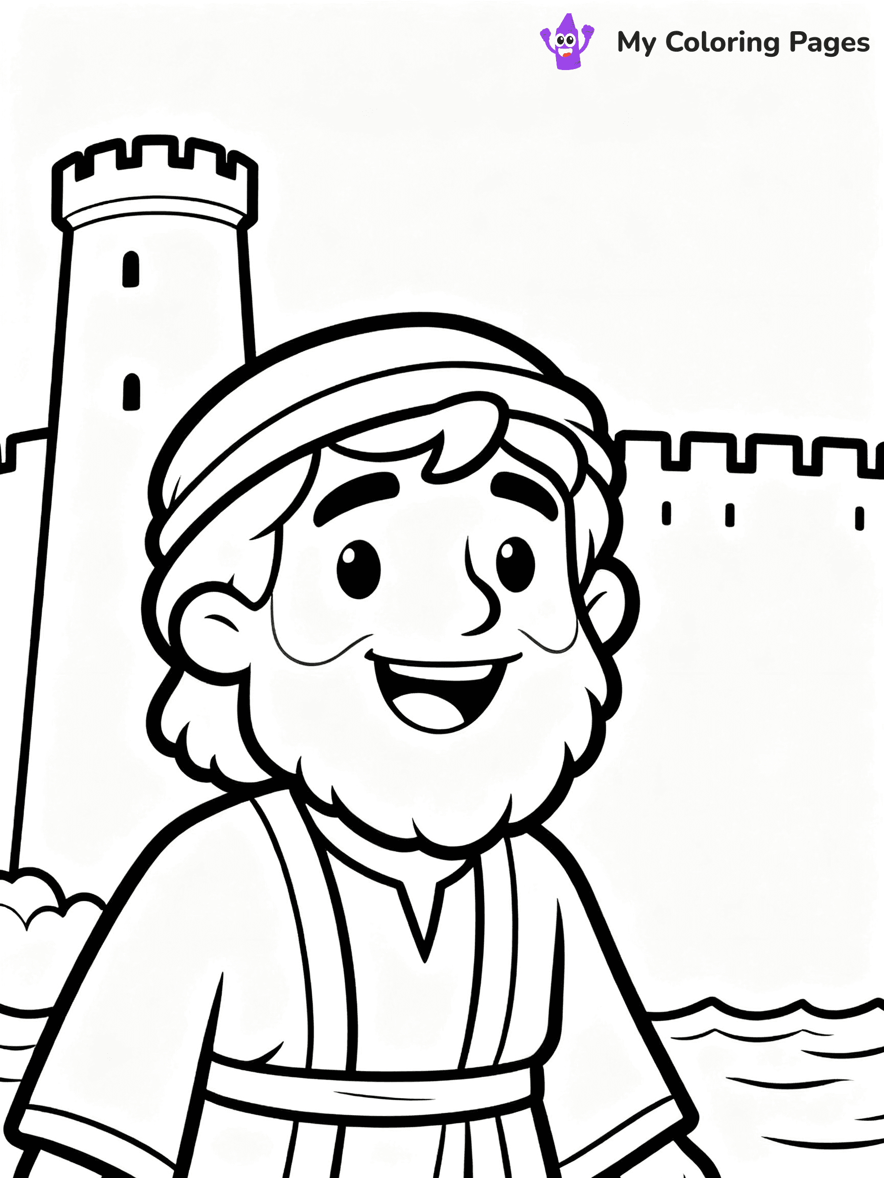 Jonah And The Whale Coloring Pages - 19