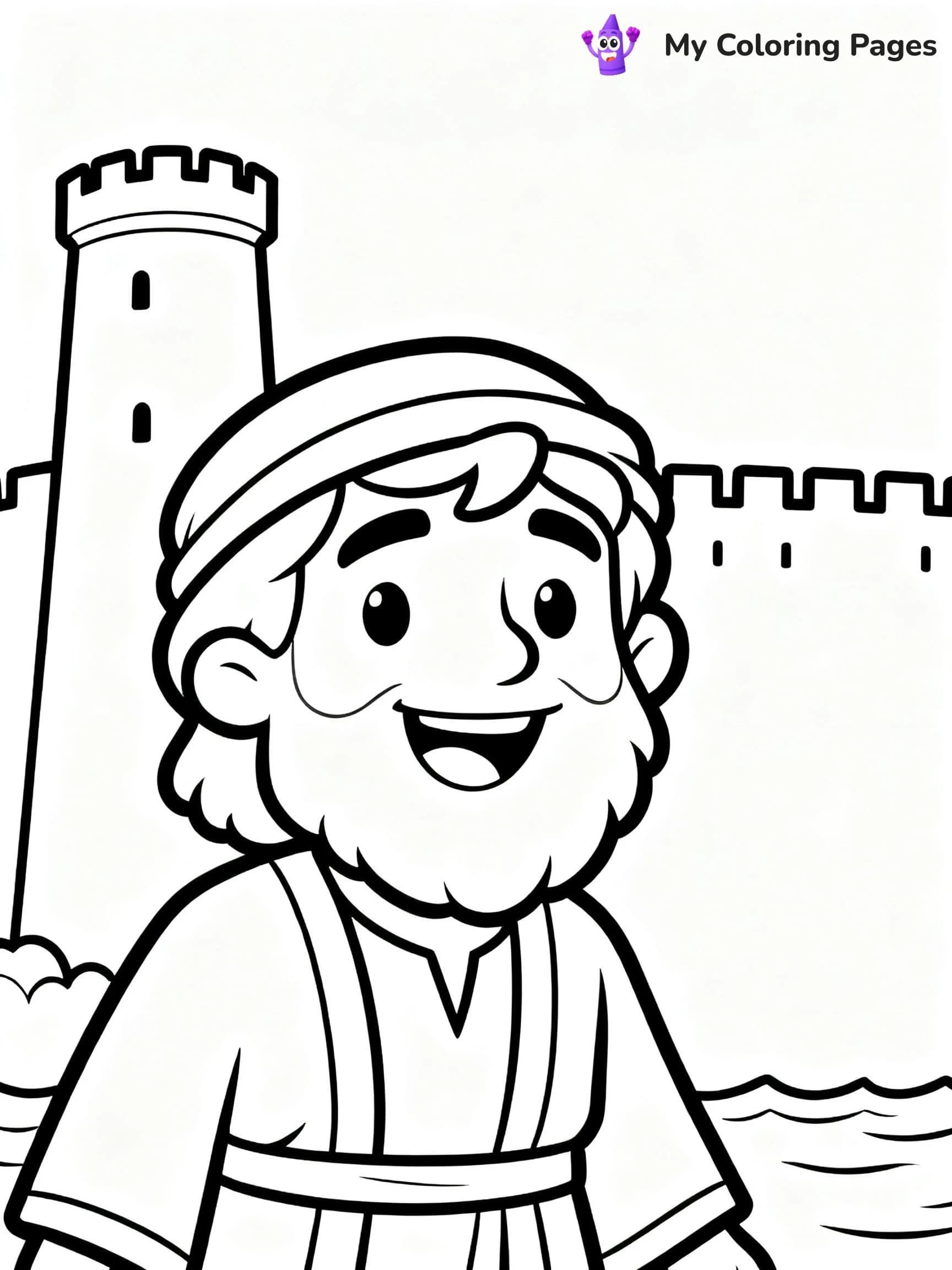 Jonah And The Whale Coloring Pages - 19