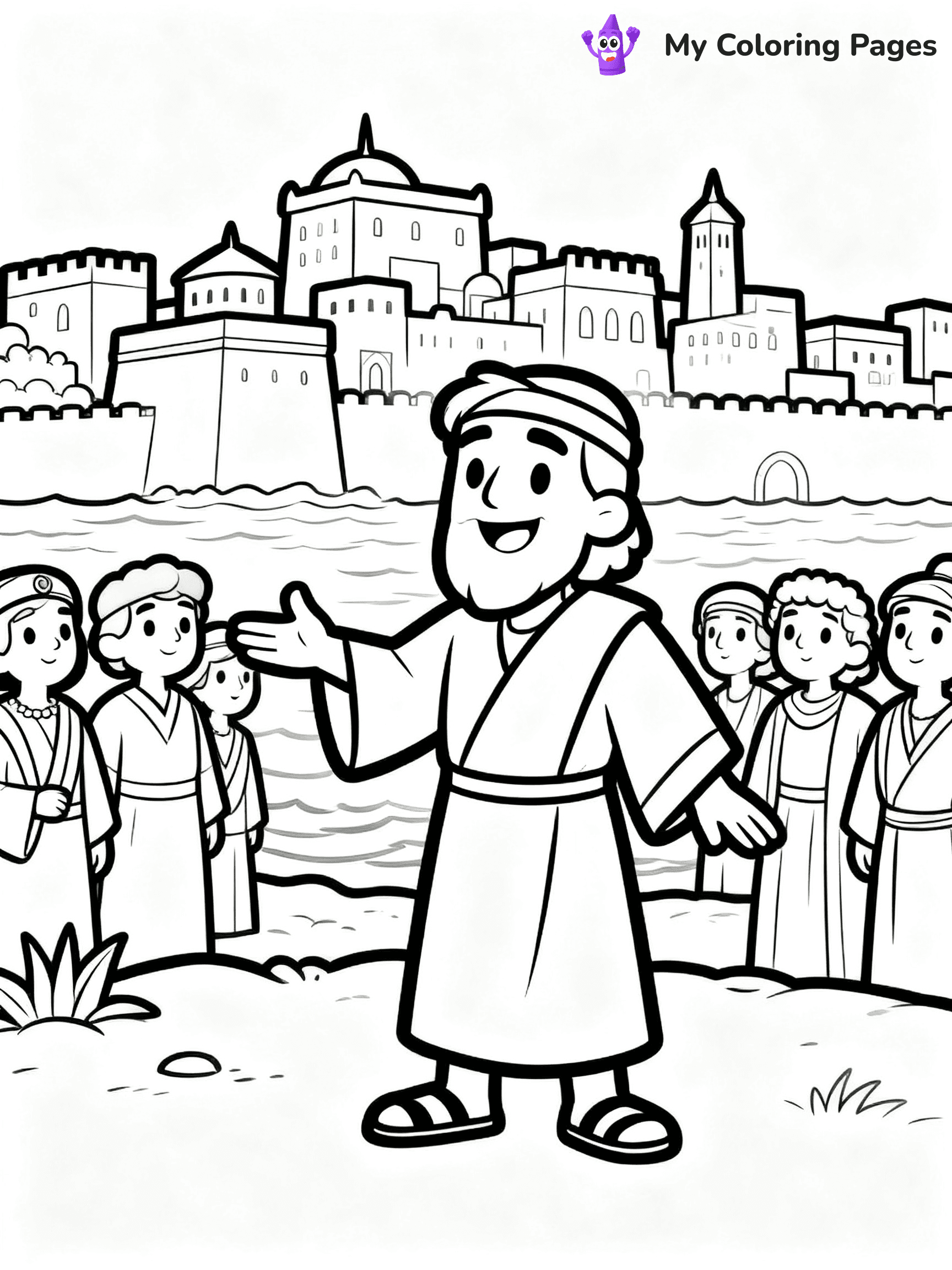 Jonah And The Whale Coloring Pages - 18