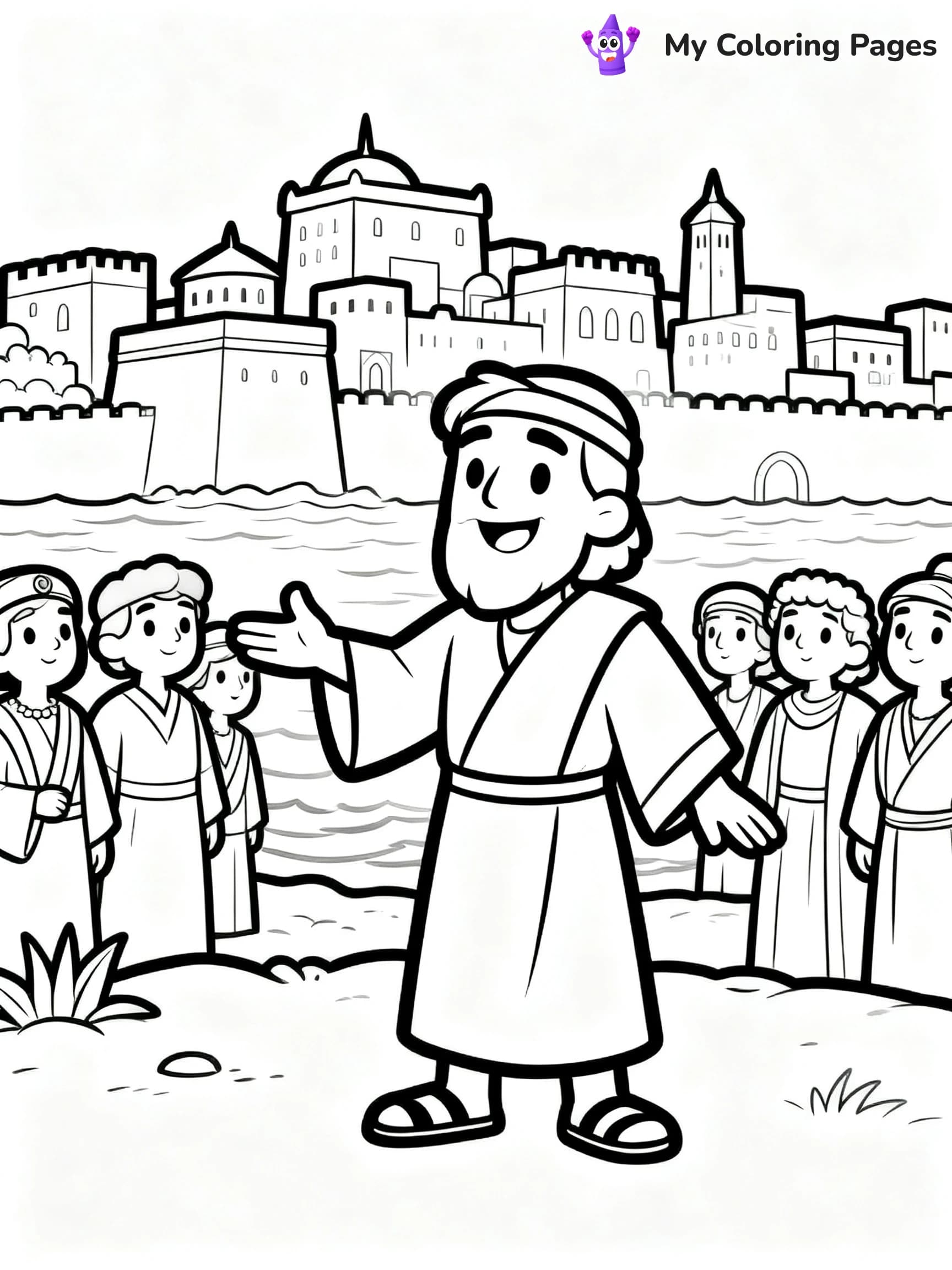 Jonah And The Whale Coloring Pages - 18