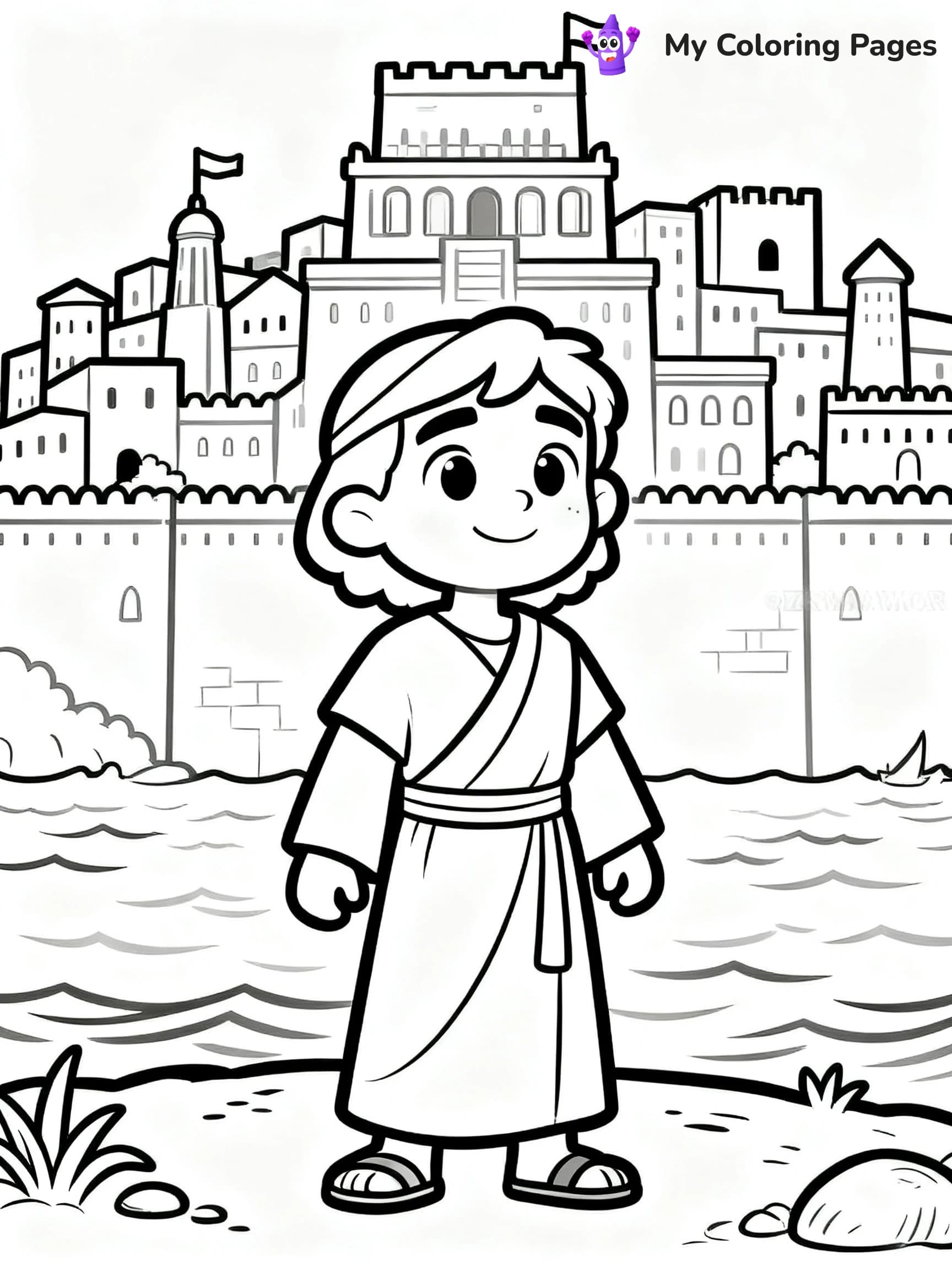 Jonah And The Whale Coloring Pages - 17