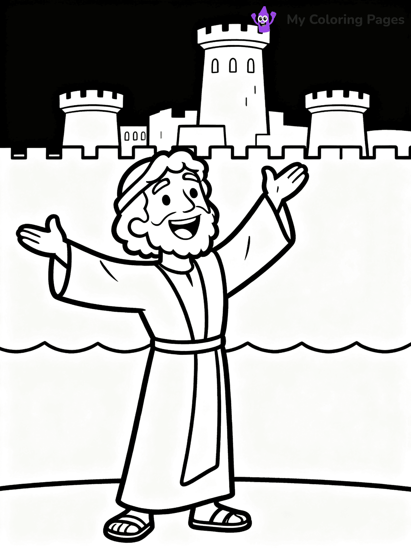 Jonah And The Whale Coloring Pages - 16