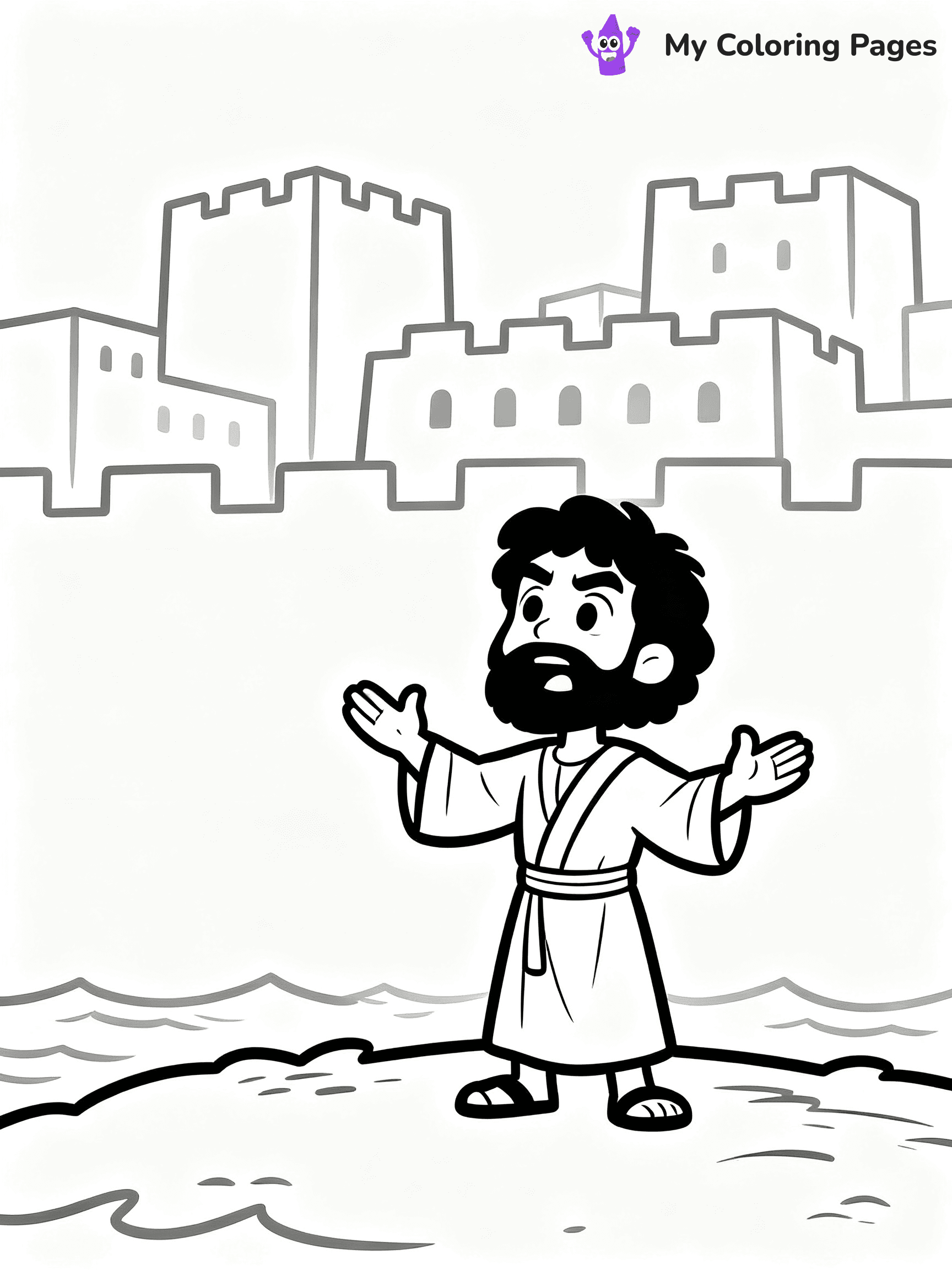 Jonah And The Whale Coloring Pages - 15