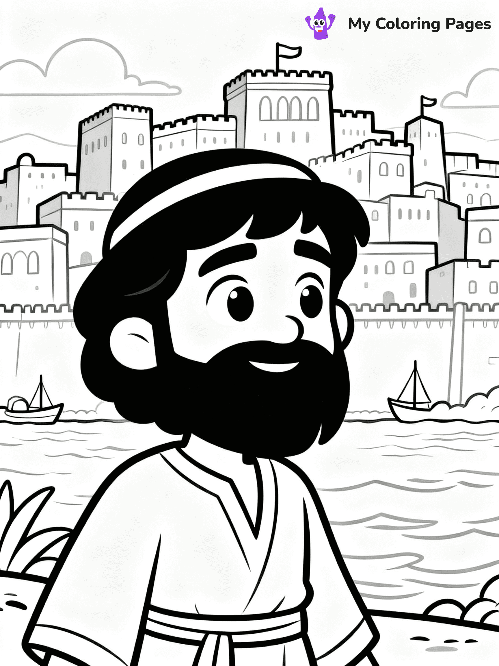 Jonah And The Whale Coloring Pages - 14