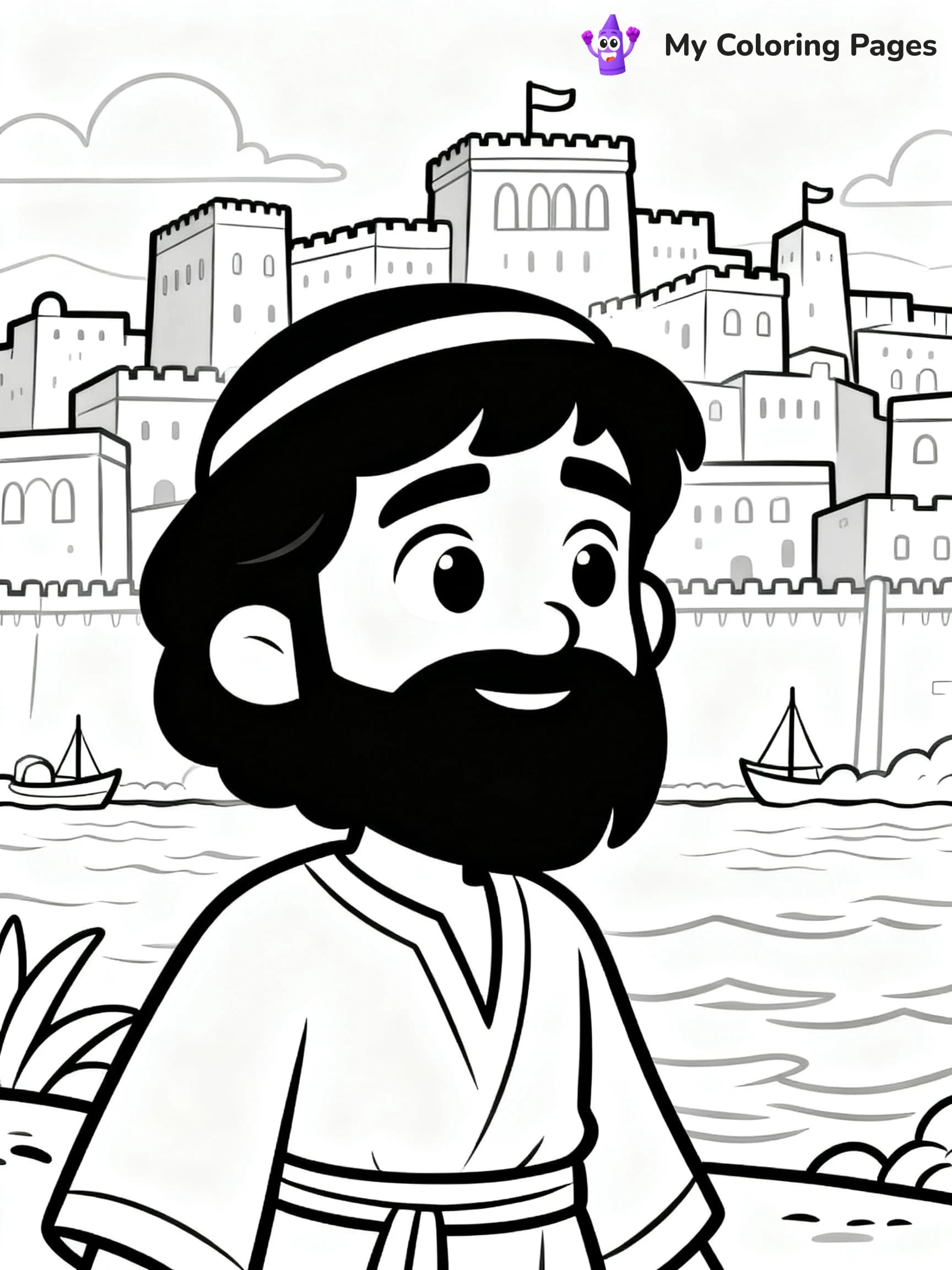 Jonah And The Whale Coloring Pages - 14
