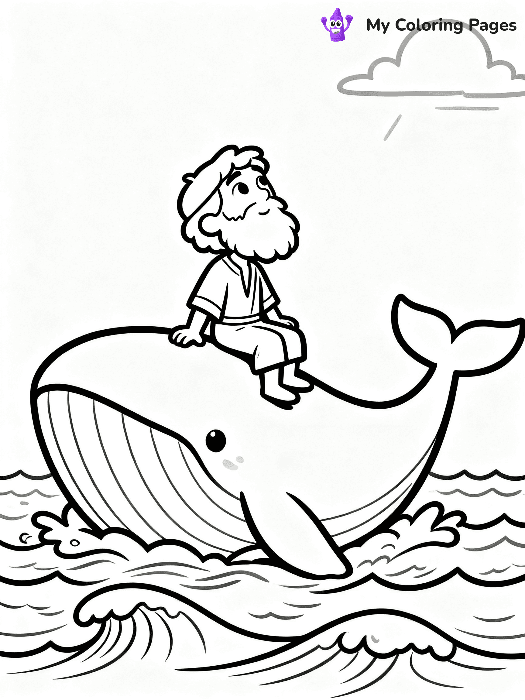 Jonah And The Whale Coloring Pages - 11