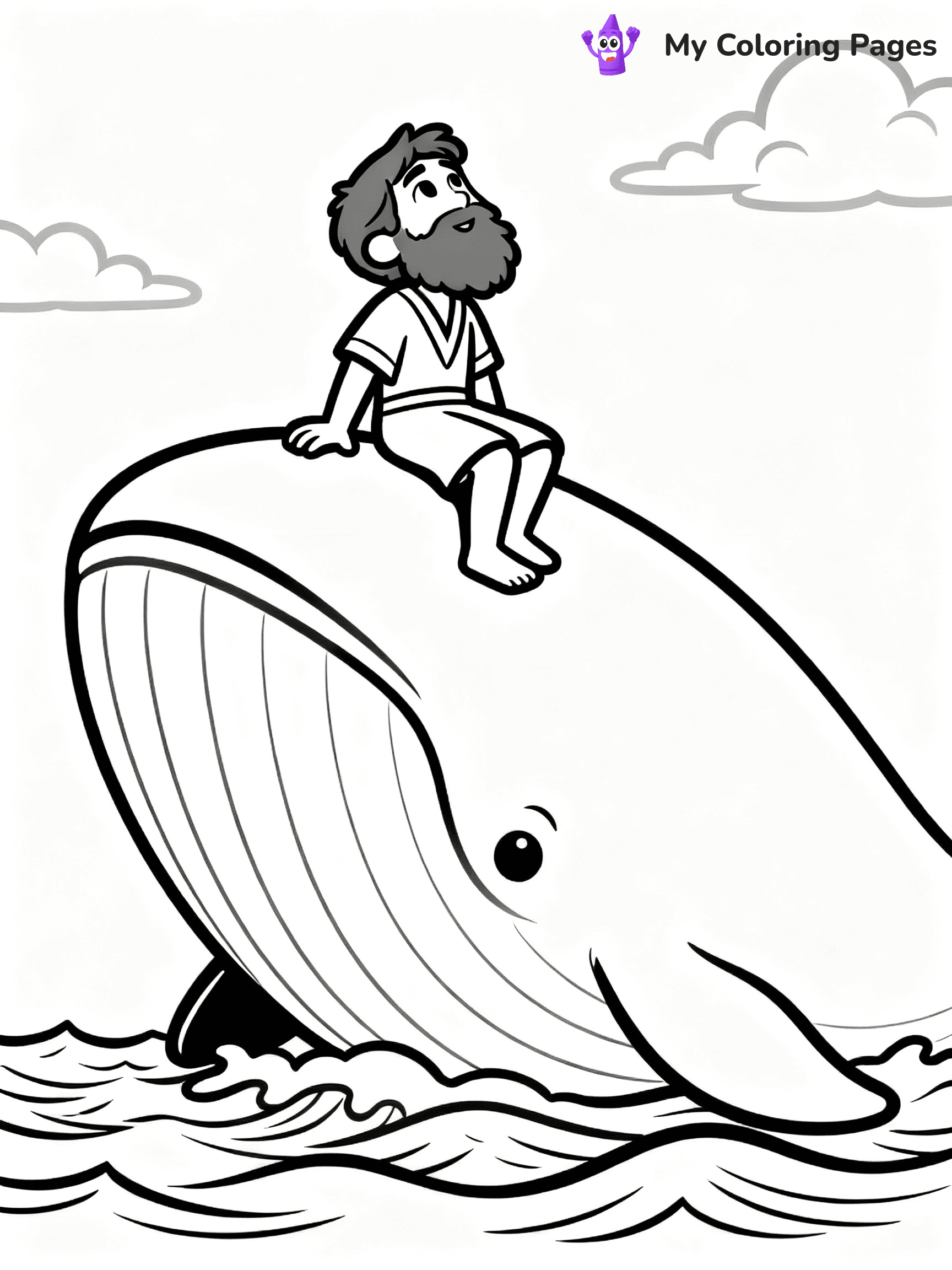 Jonah And The Whale Coloring Pages - 10