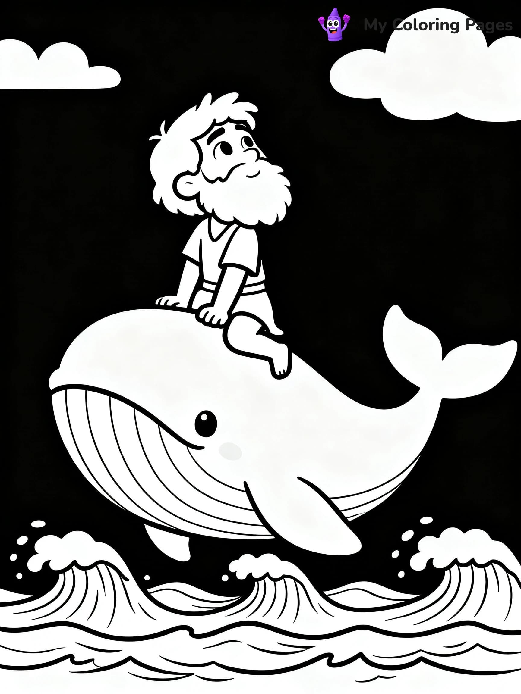 Jonah And The Whale Coloring Pages - 9