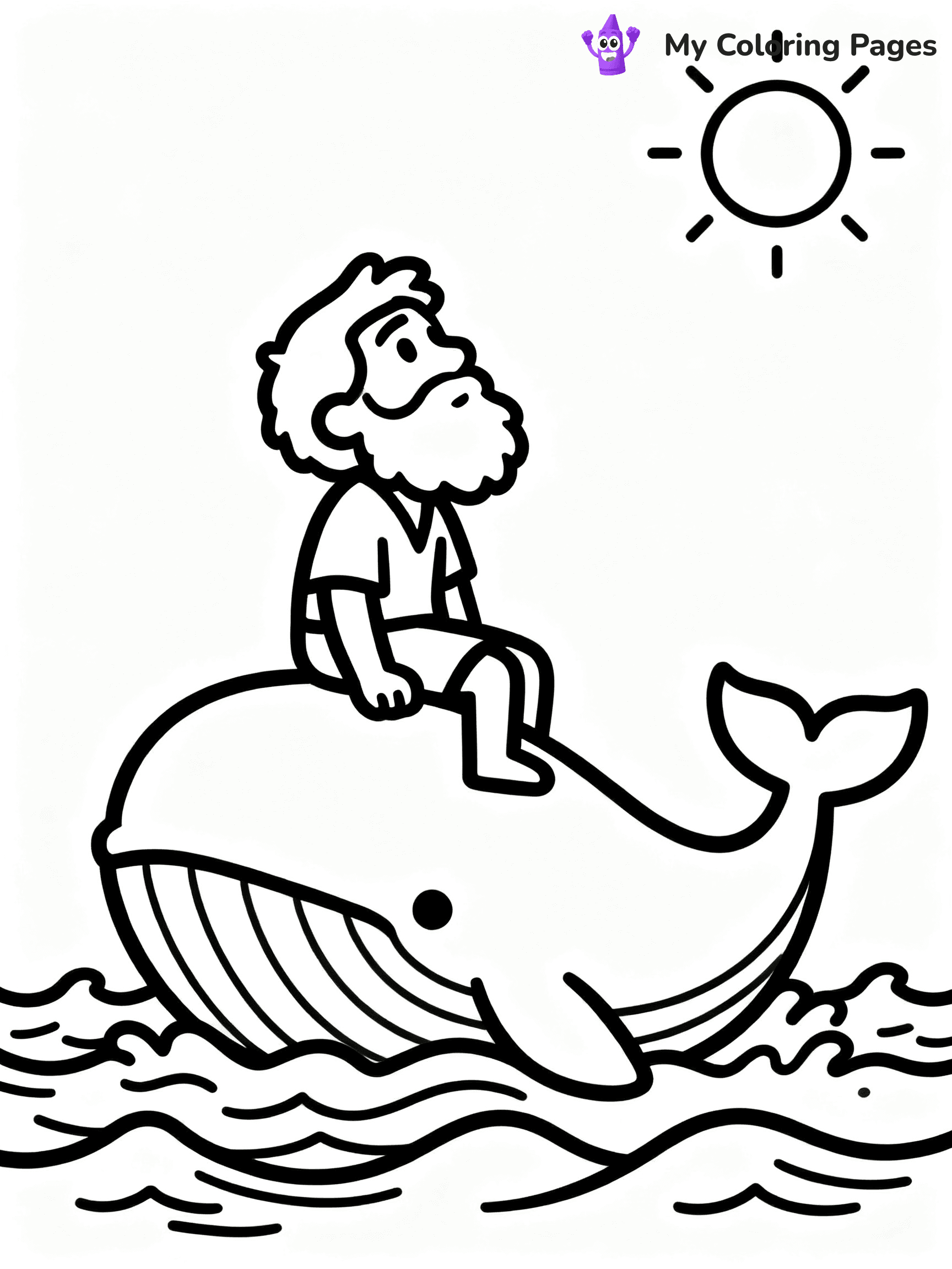 Jonah And The Whale Coloring Pages - 8