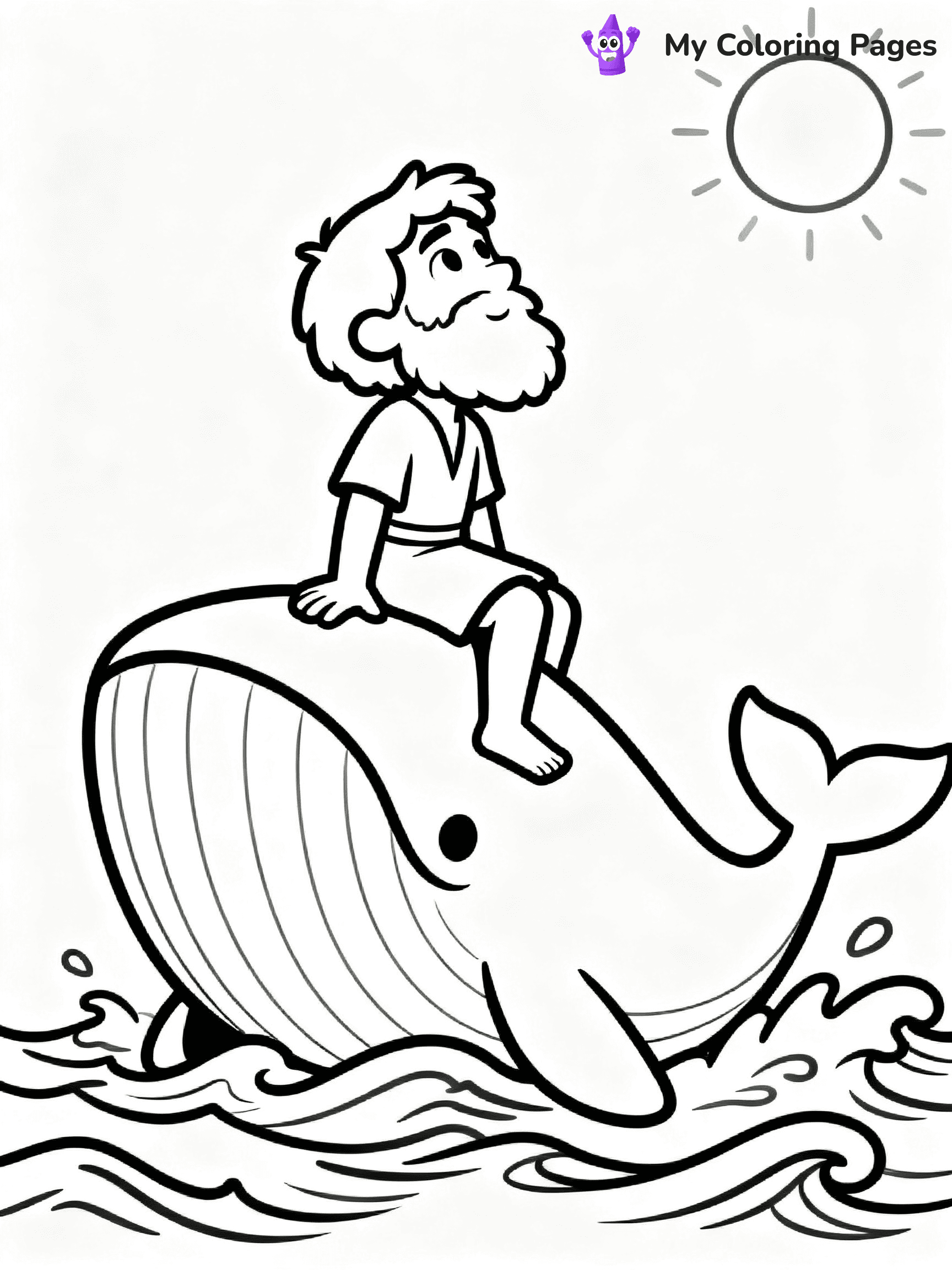 Jonah And The Whale Coloring Pages - 7