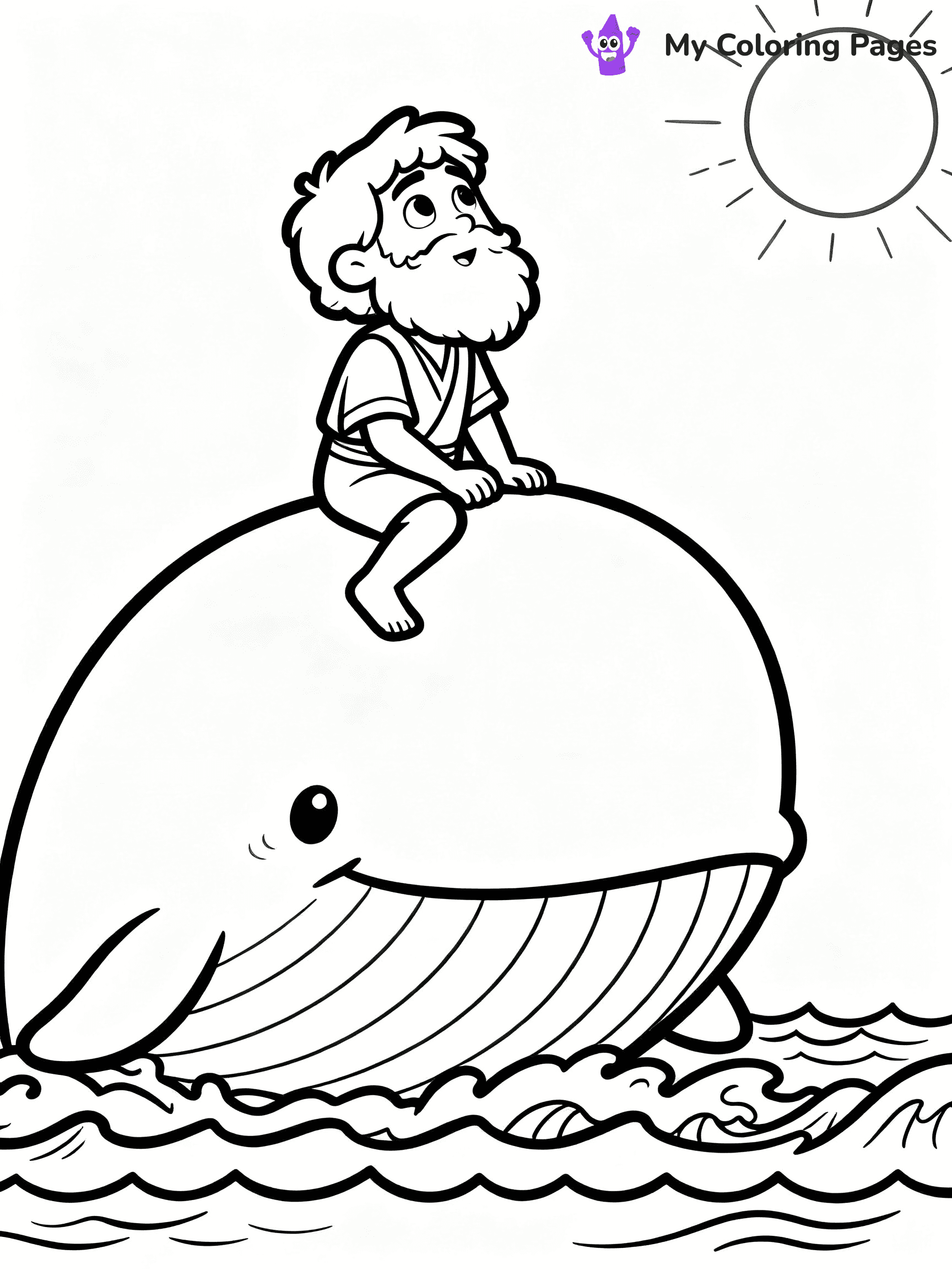 Jonah And The Whale Coloring Pages - 6