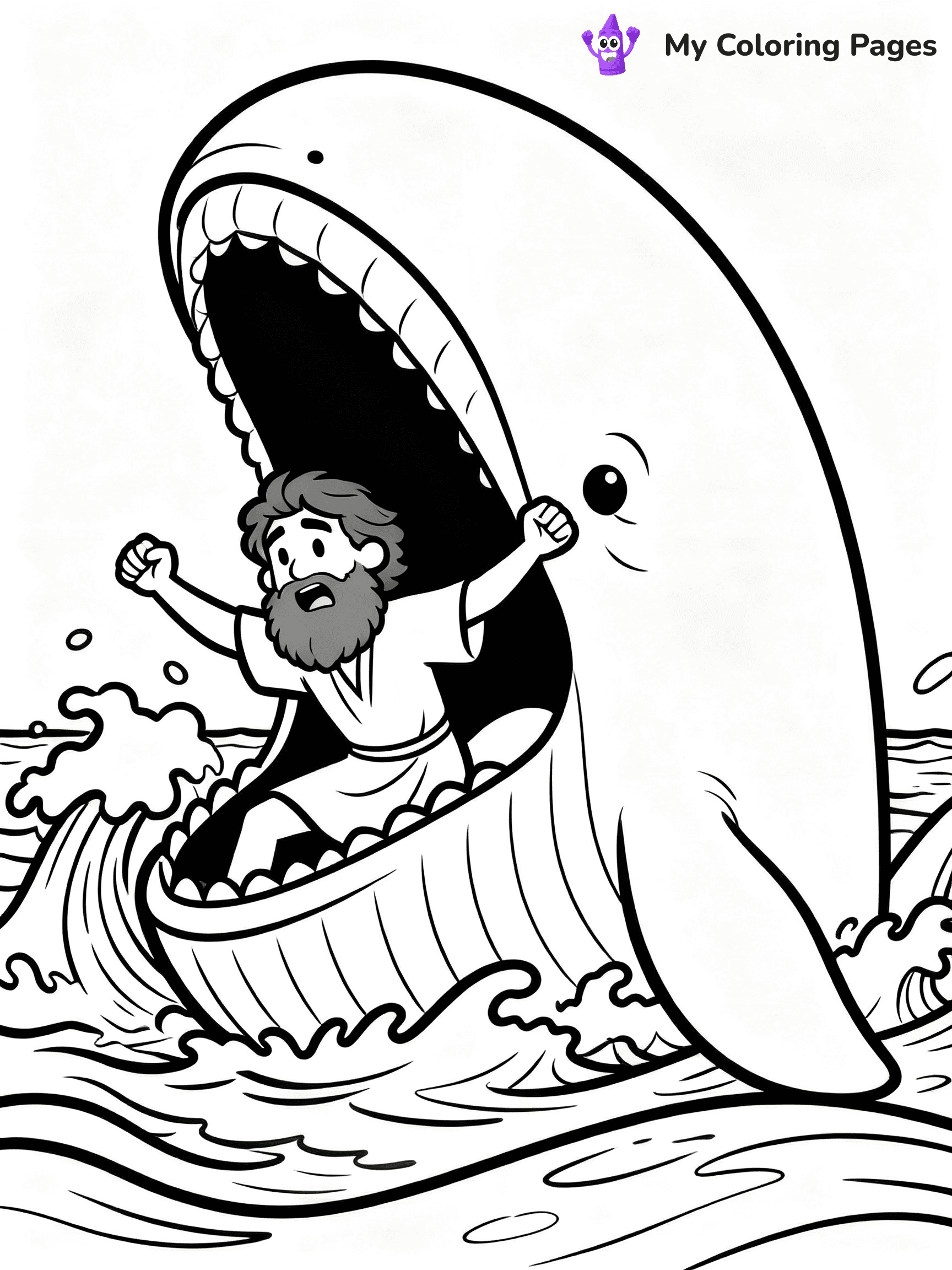 Jonah And The Whale Coloring Pages - 5
