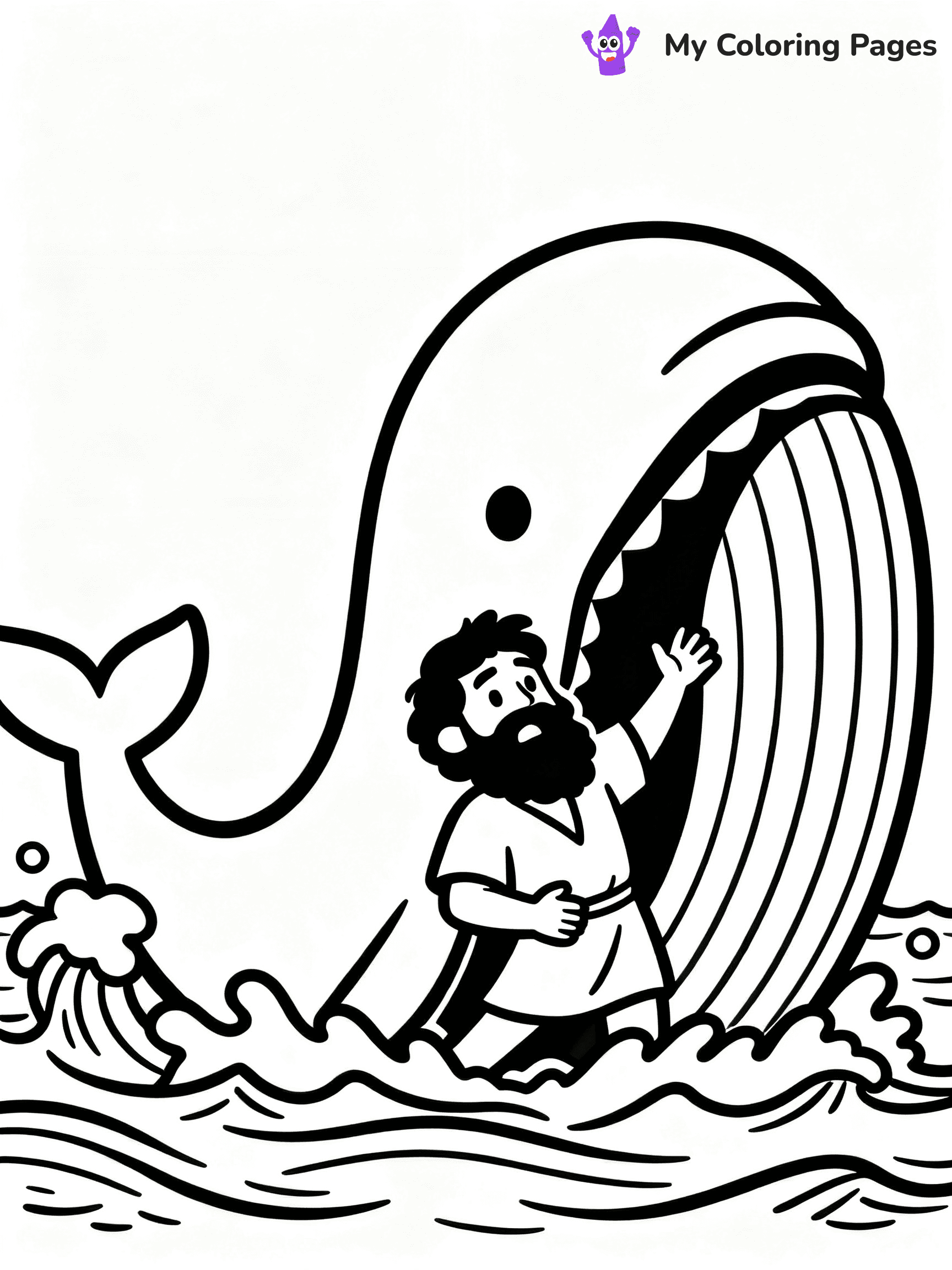 Jonah And The Whale Coloring Pages - 4