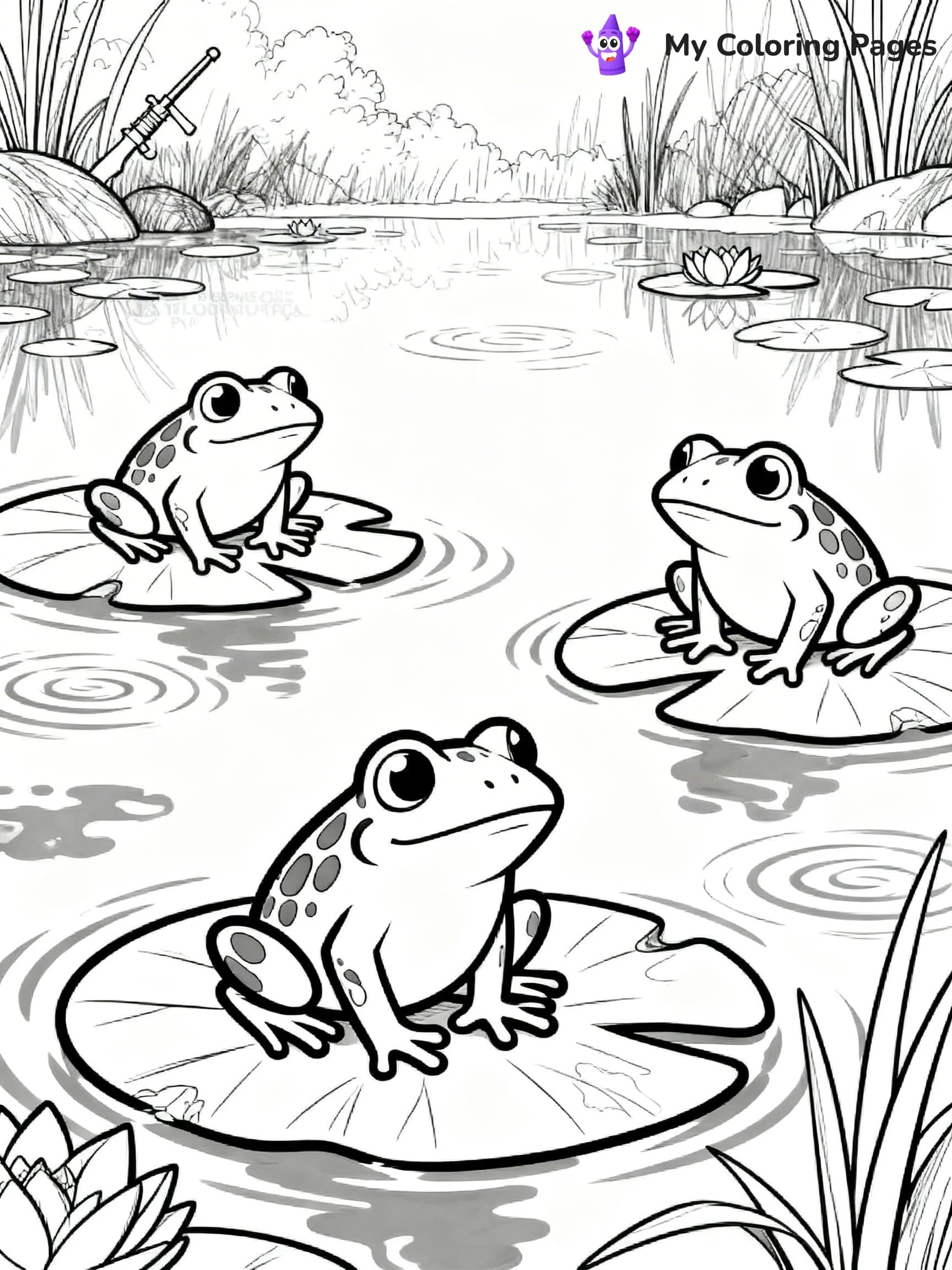 Tree Frog Coloring Pages - 23