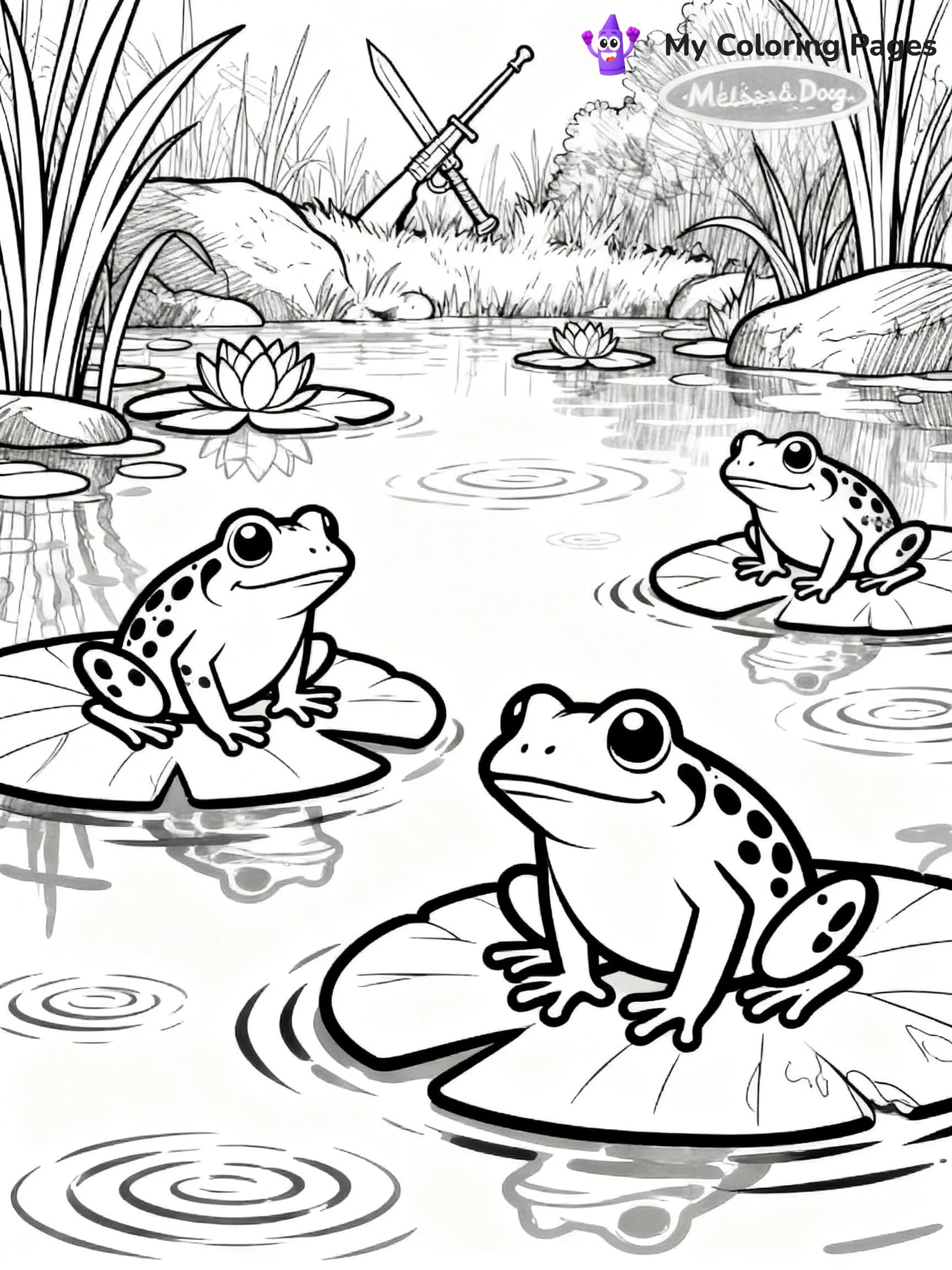 Tree Frog Coloring Pages - 21