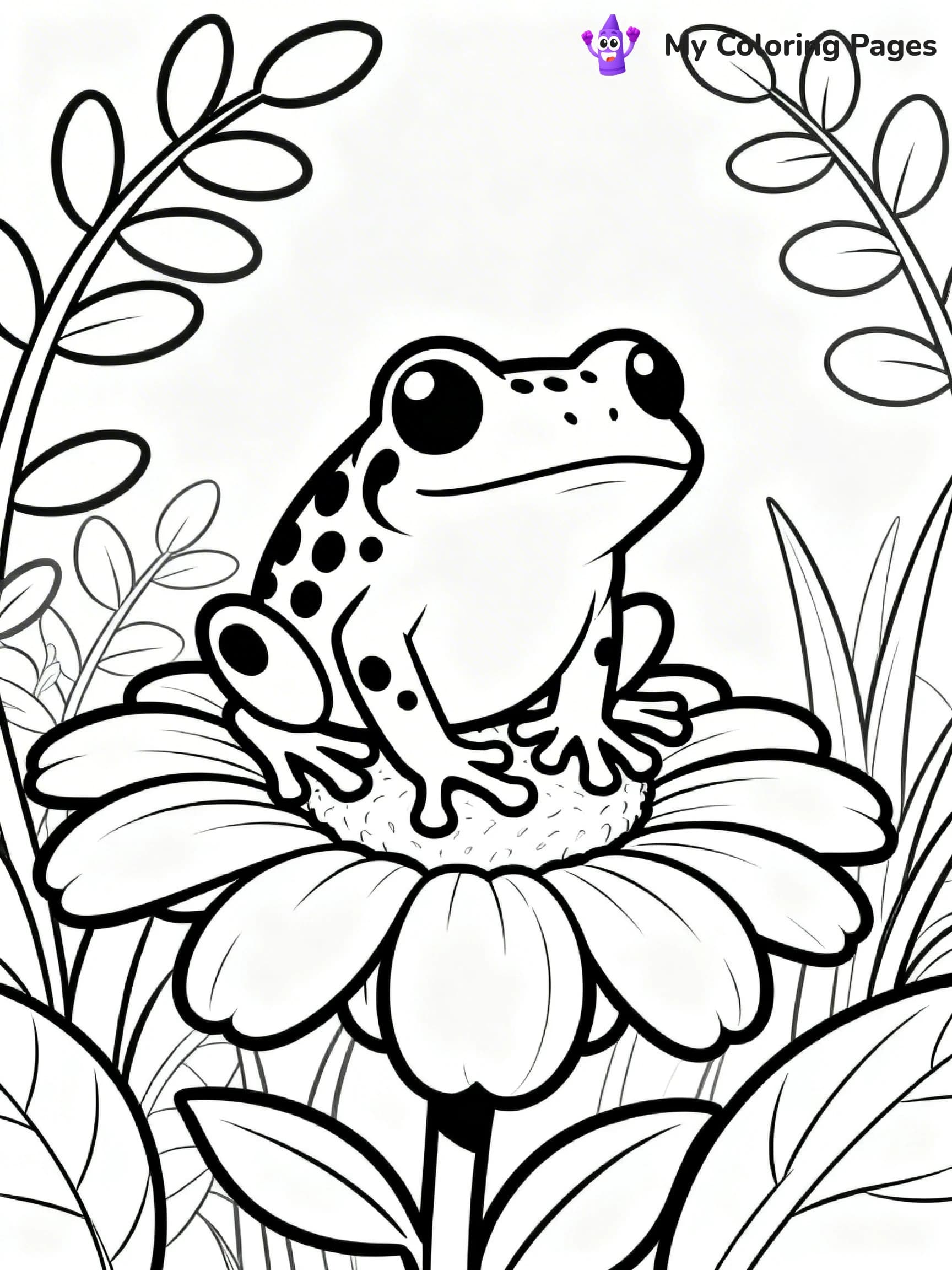 Tree Frog Coloring Pages - 11