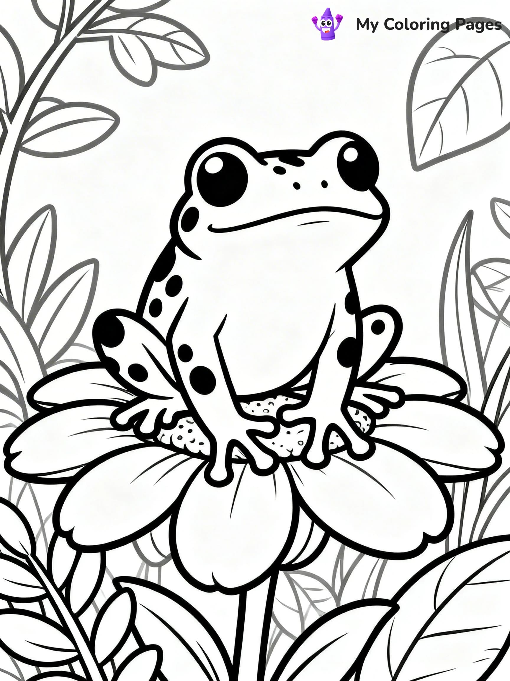 Tree Frog Coloring Pages - 10