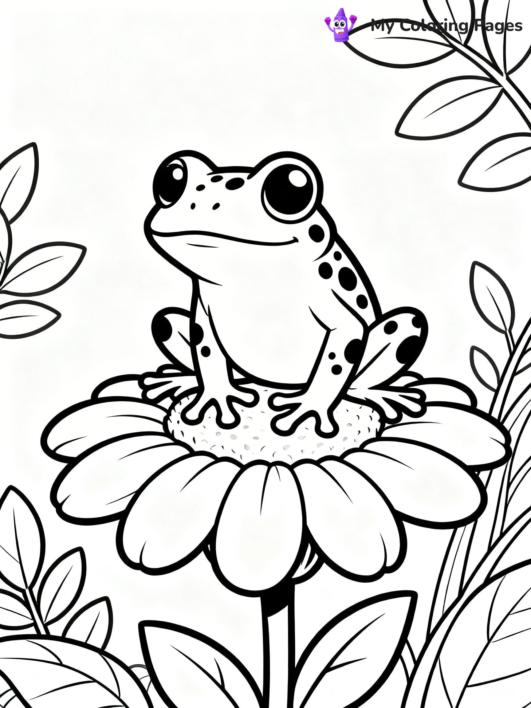 Tree Frog Coloring Pages - 9