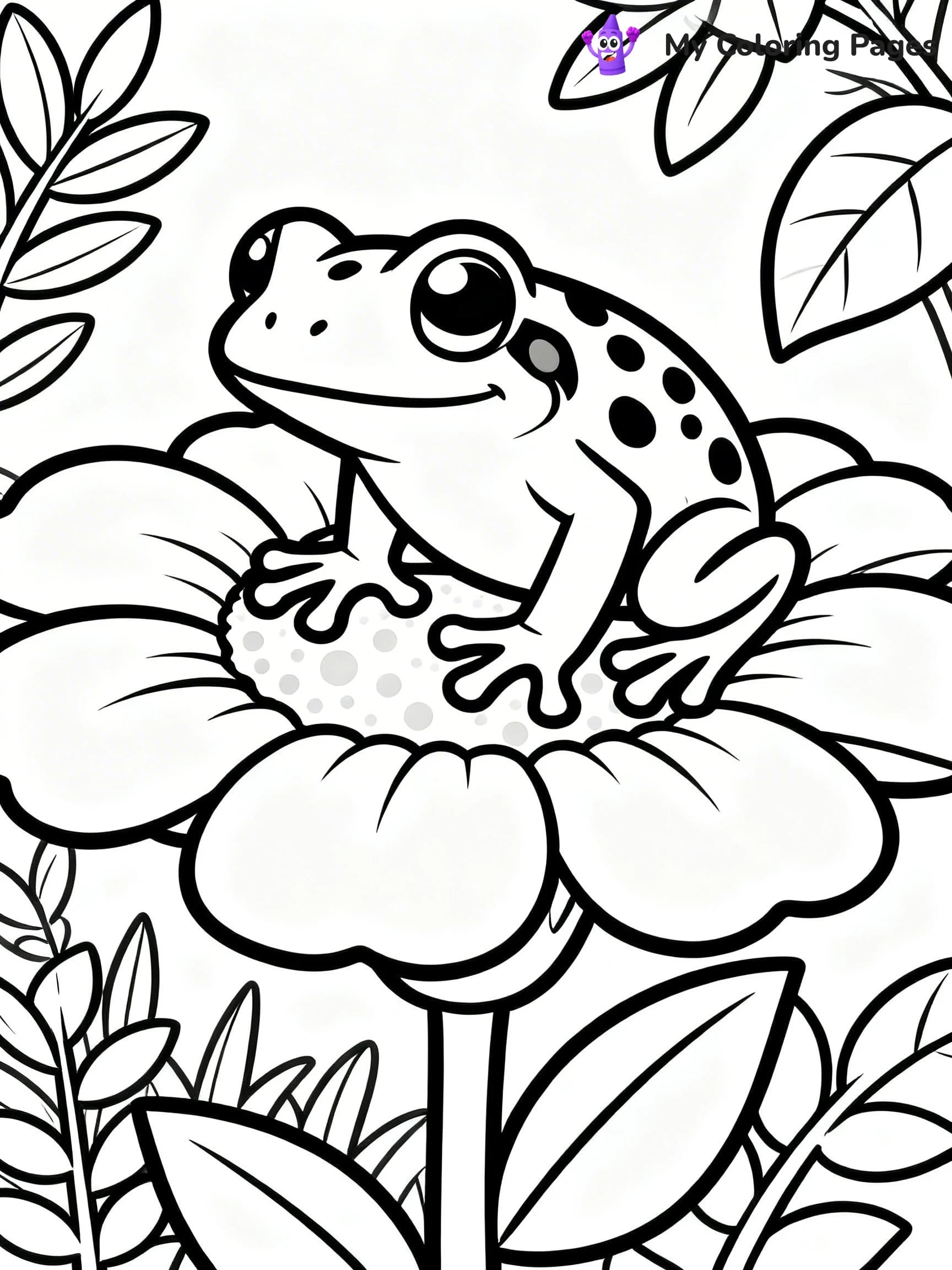 Tree Frog Coloring Pages - 8