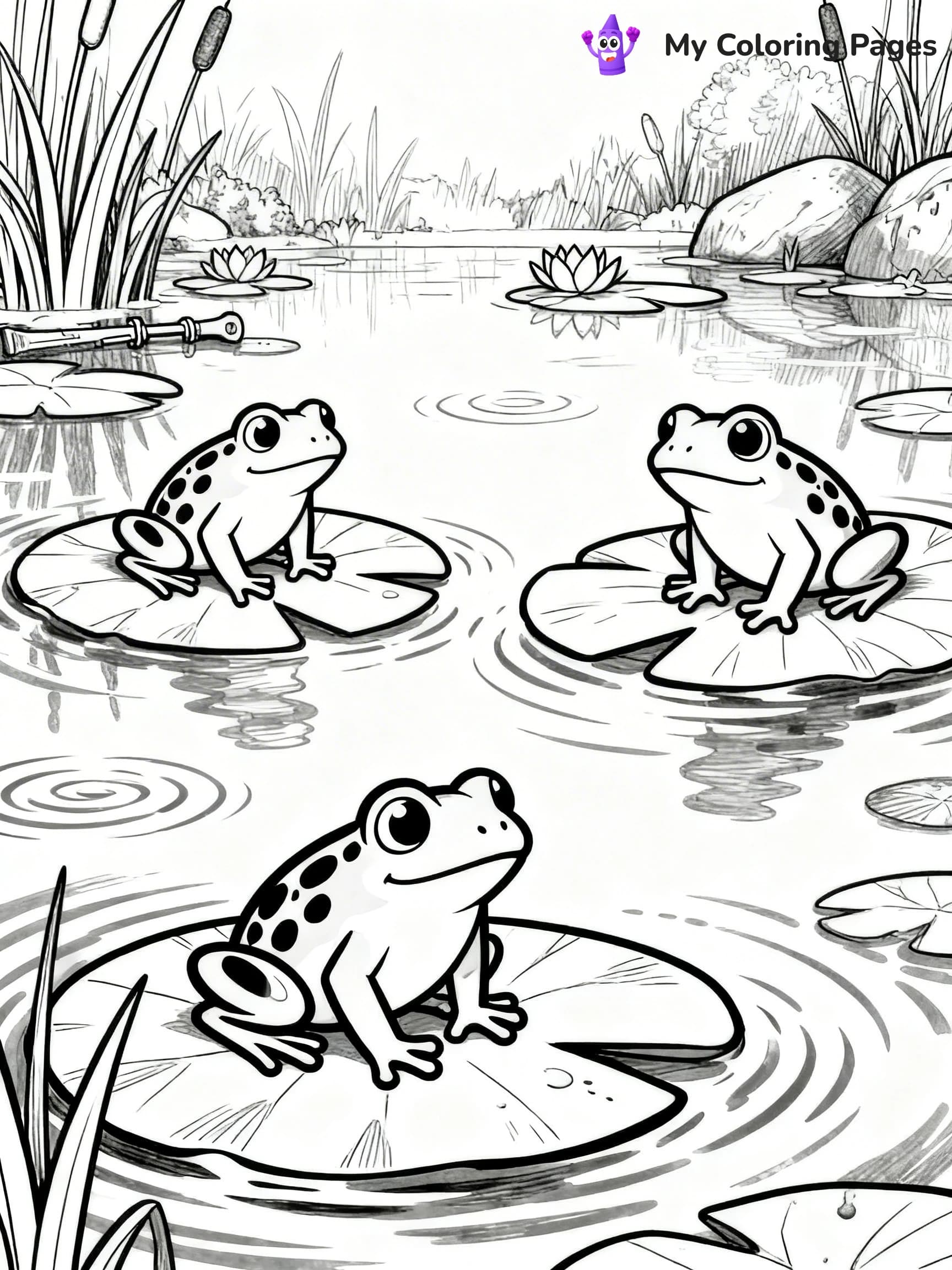 Tree Frog Coloring Pages - 6