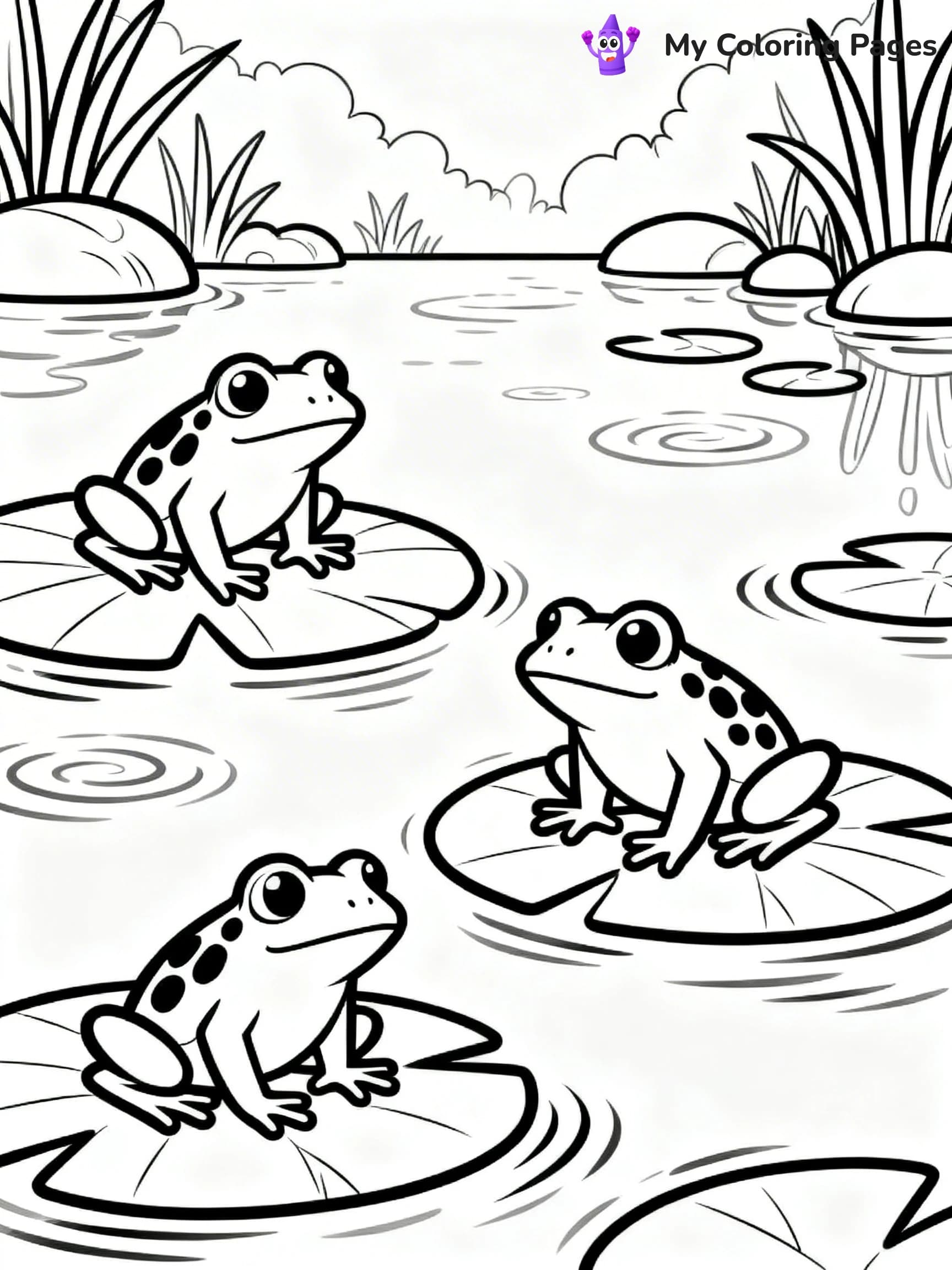 Tree Frog Coloring Pages - 5