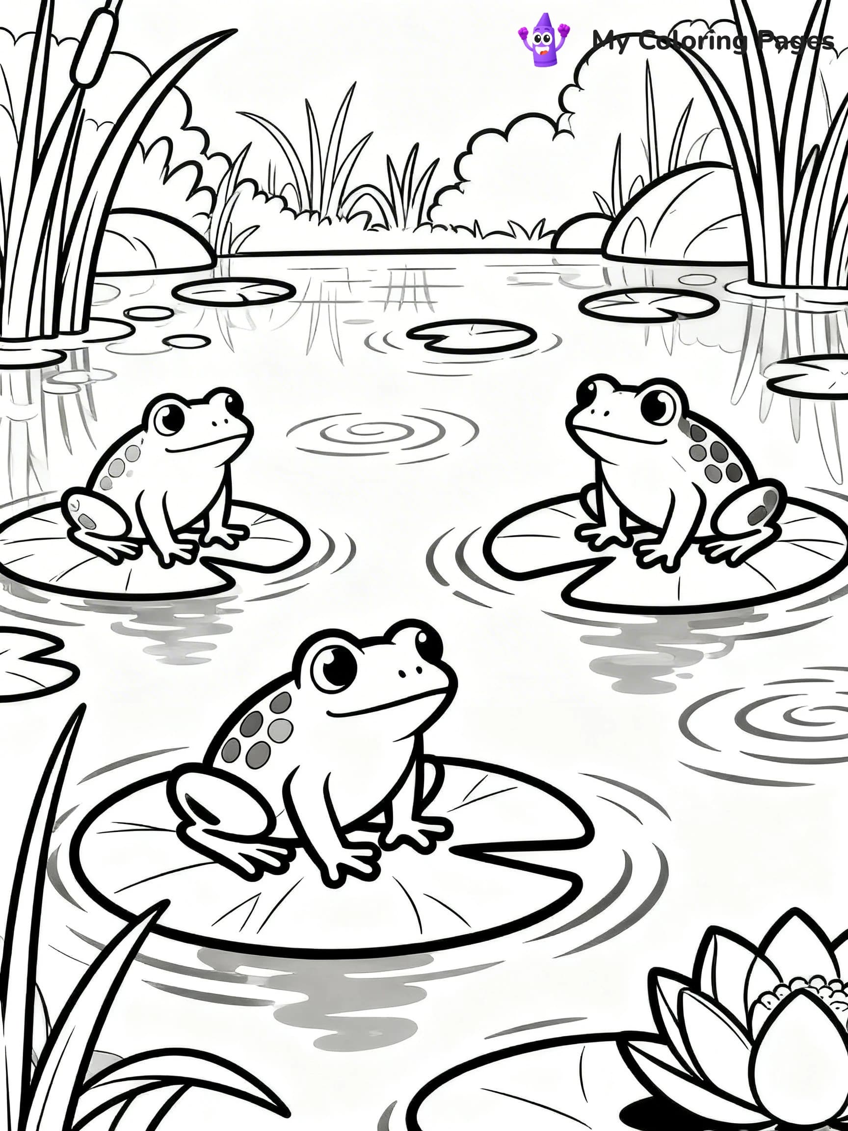 Tree Frog Coloring Pages - 4