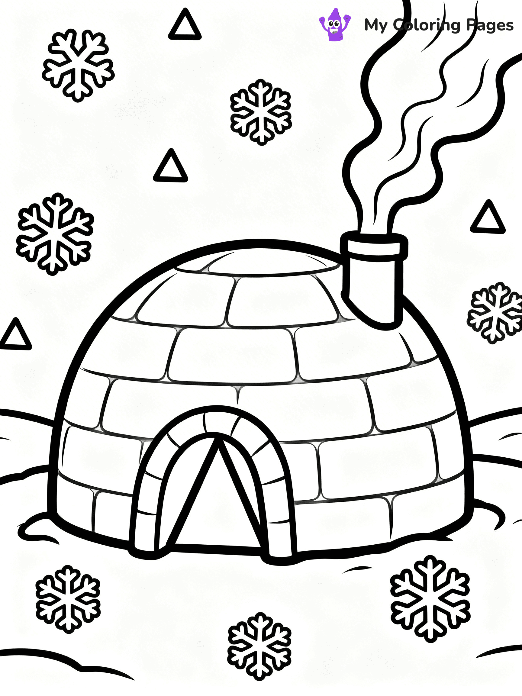 Igloo Coloring Pages - 10